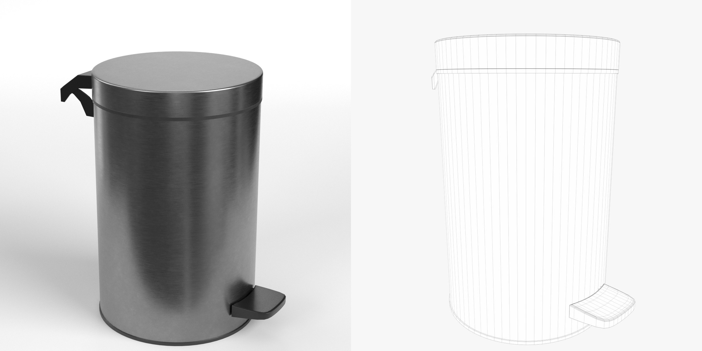 3D-Modell - Kleiner Treteimer