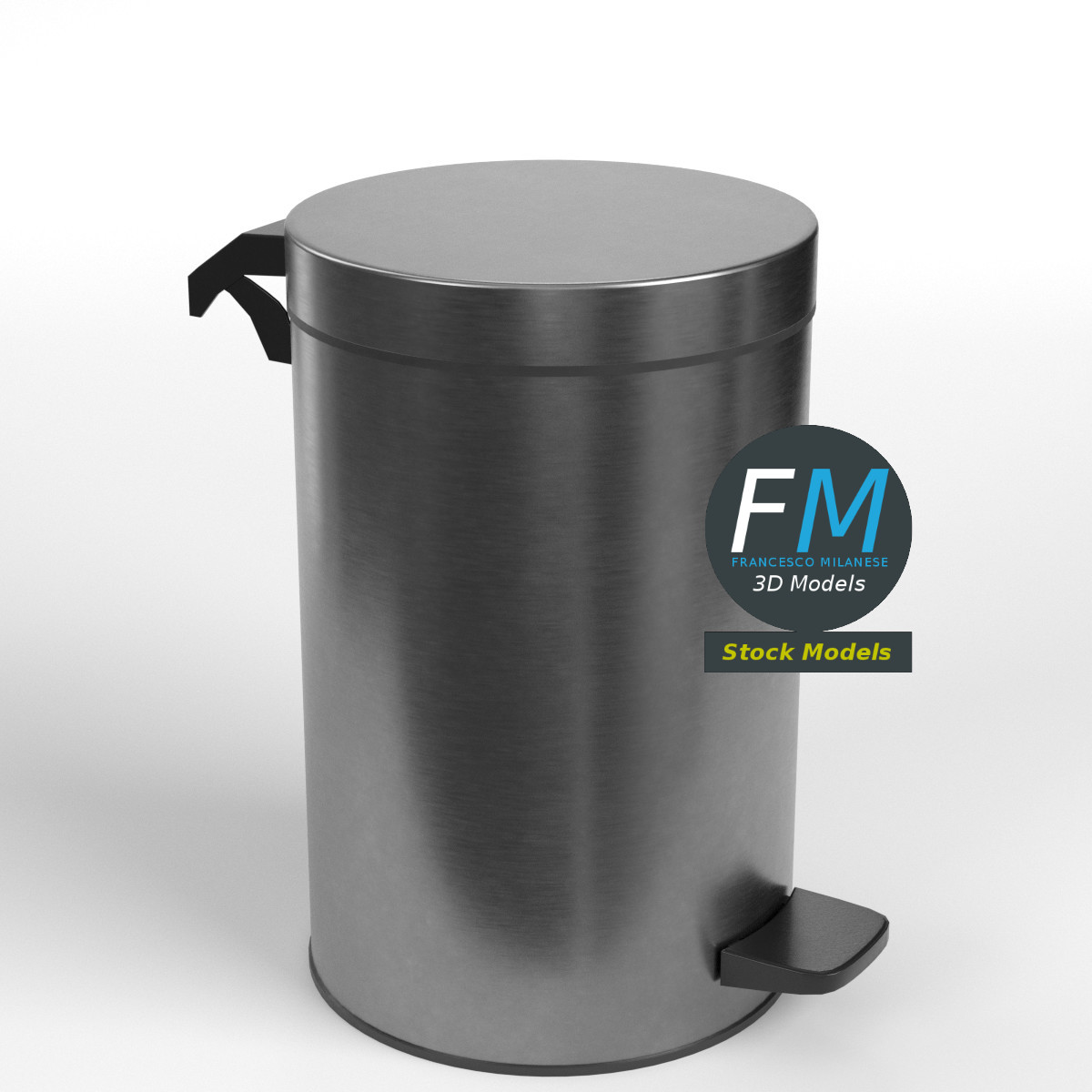 3D-Modell - Kleiner Treteimer - 01