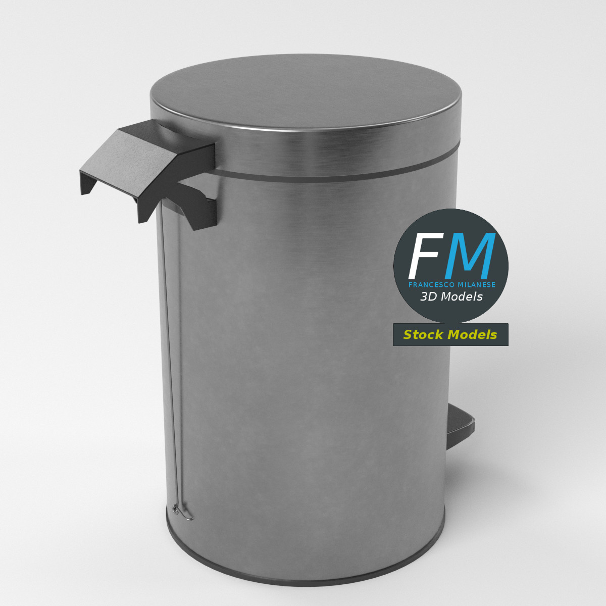 3D-Modell - Kleiner Treteimer - 05
