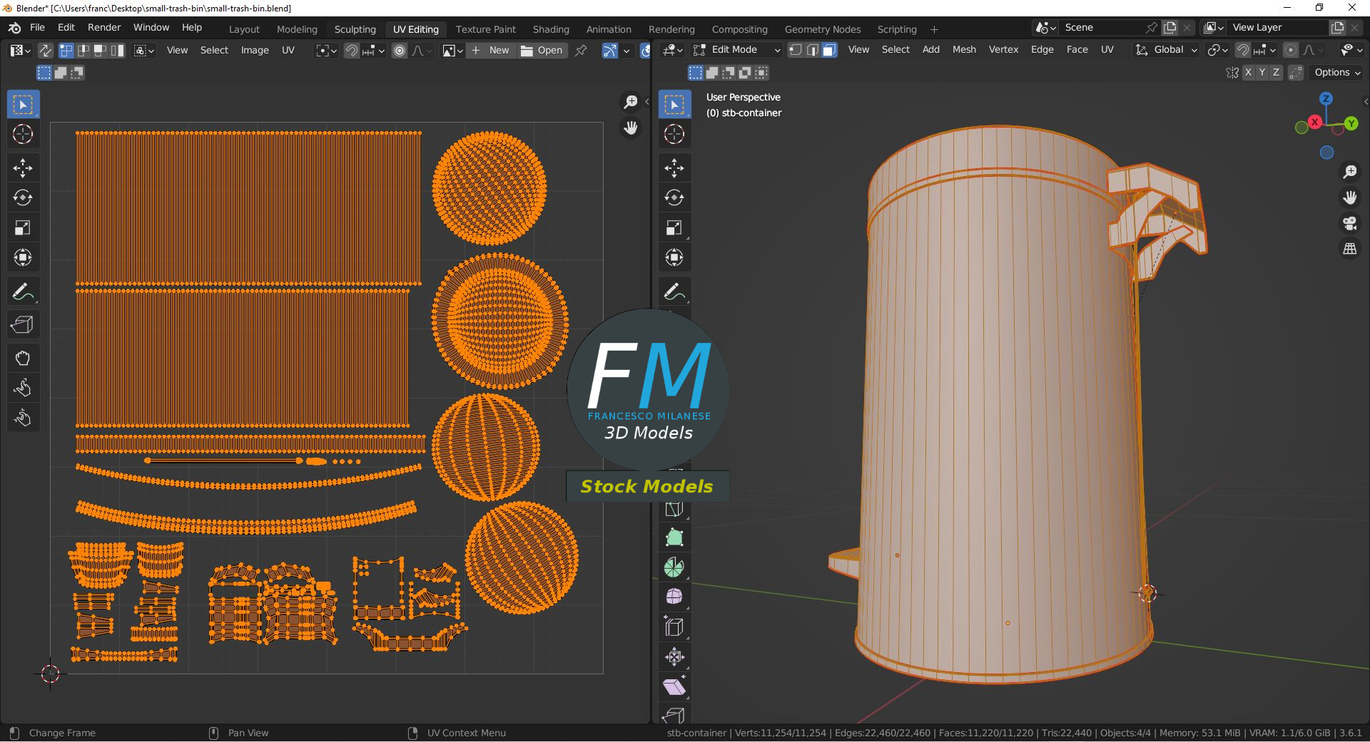 3D-Modell - Kleiner Treteimer - 10