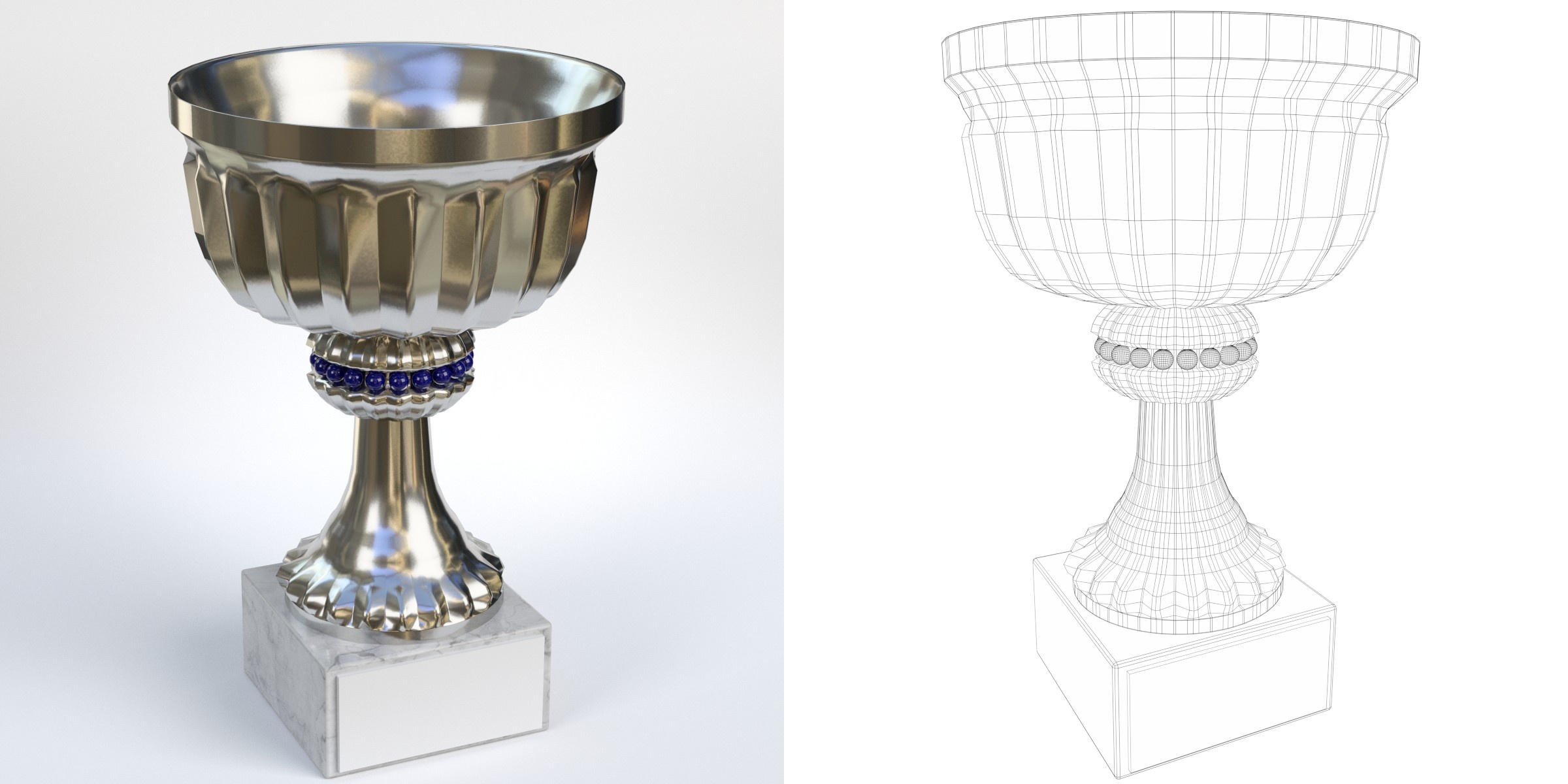 3D-Modell - Kleiner Trophäenpokal