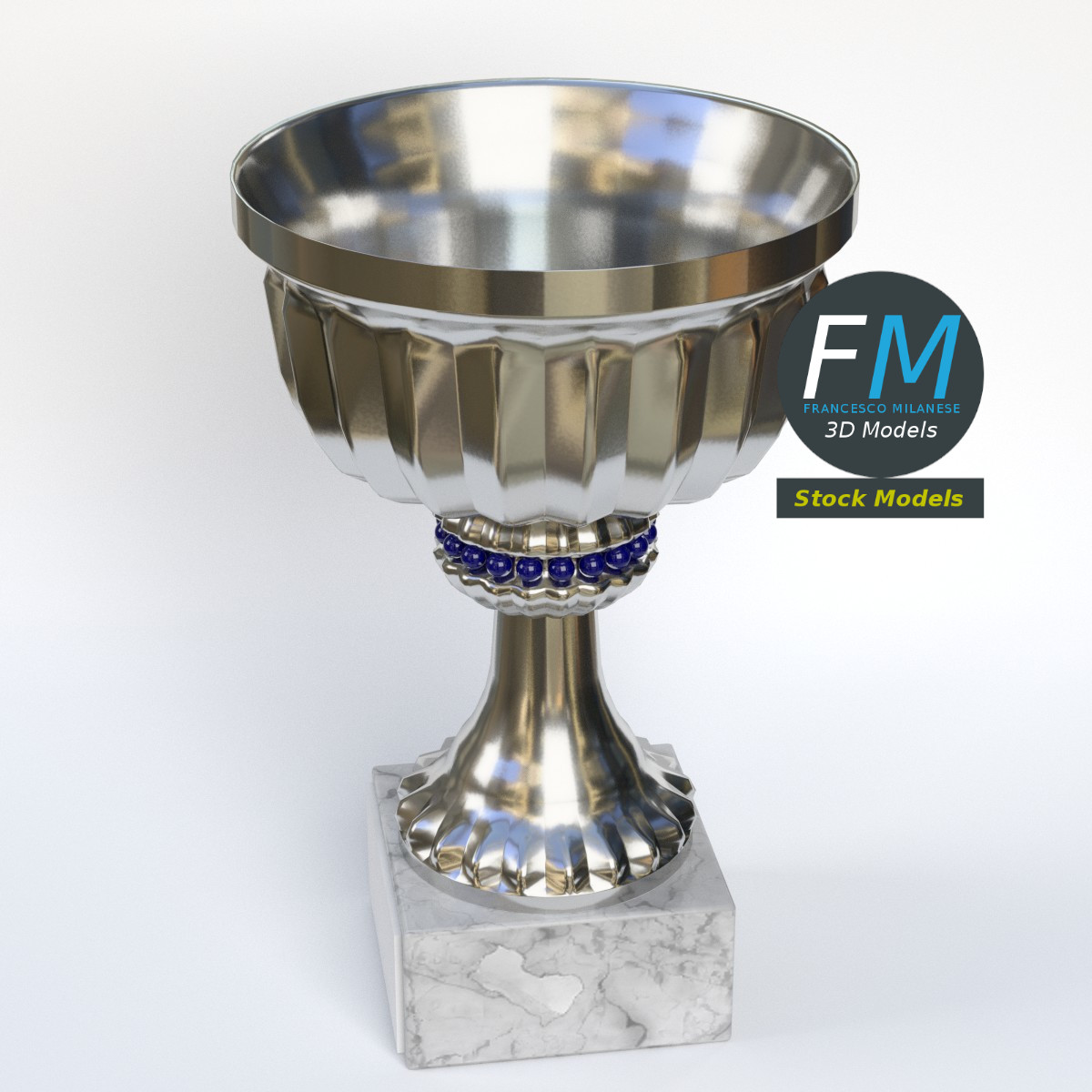 3D-Modell - Kleiner Trophäenpokal - 02