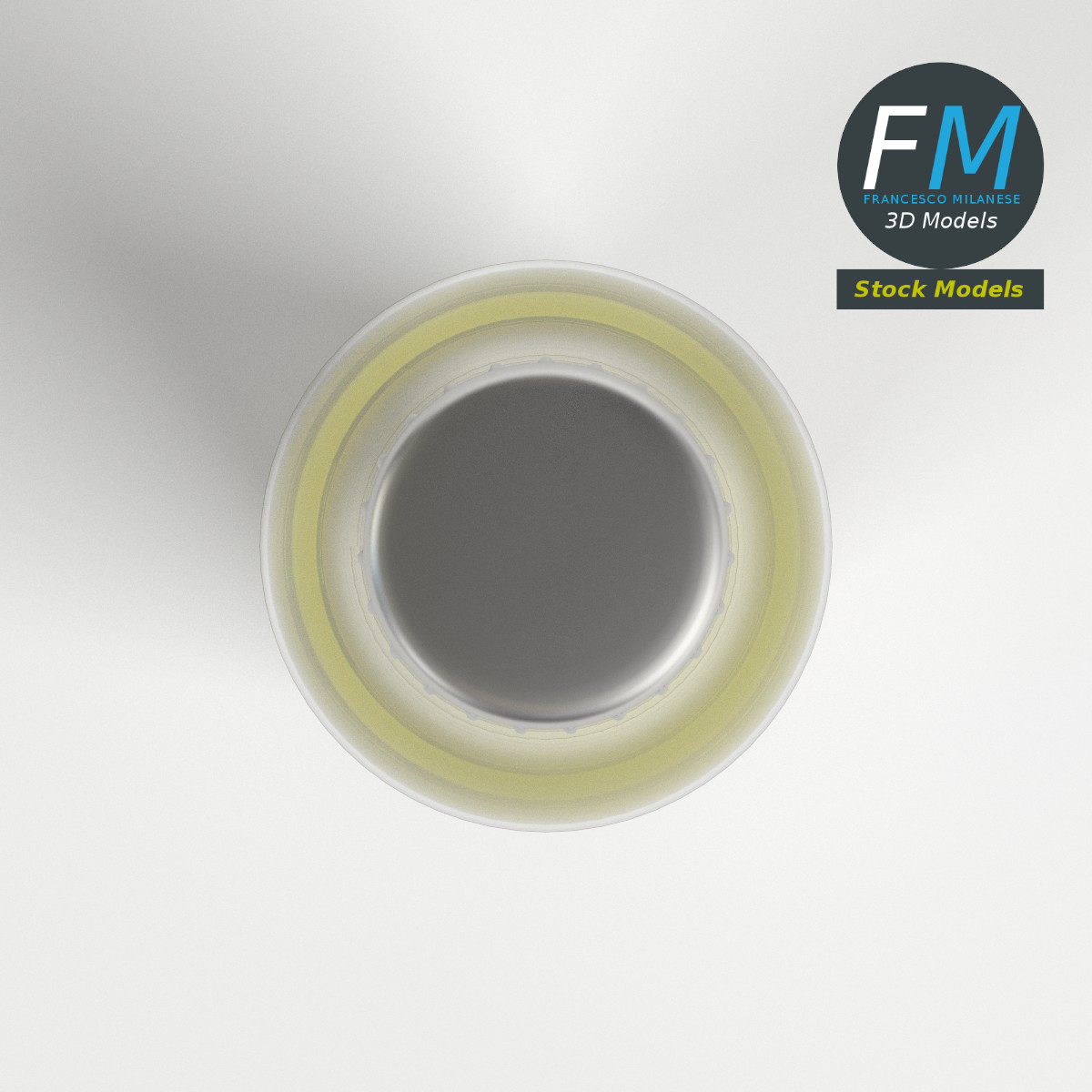3D-Modell - Kleine Bierflasche - 06