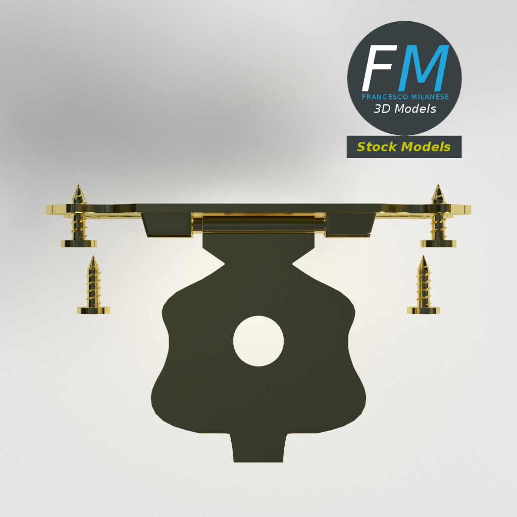 3D-Modell - Kleiner Truhenverschluss - 06