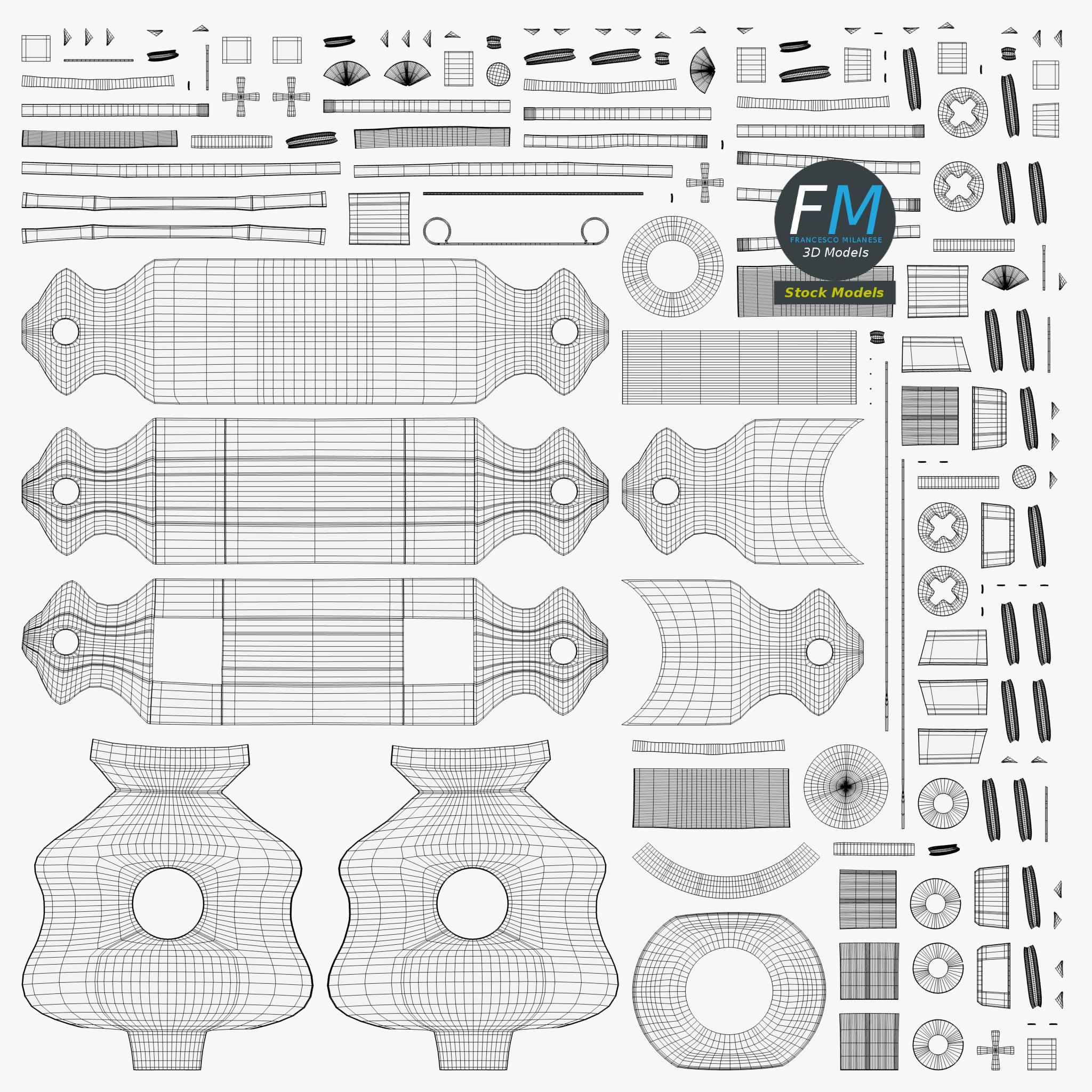 3D-Modell - Kleiner Truhenverschluss - 11 3D-Modell - Kleiner Truhenverschluss - 11
