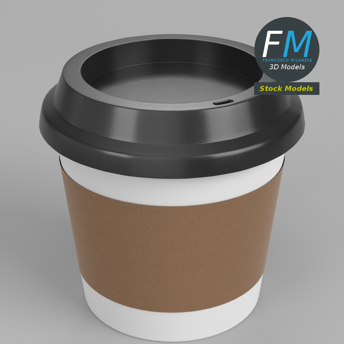 3D-Modell - Kleiner Kaffee-Reisebecher - 01