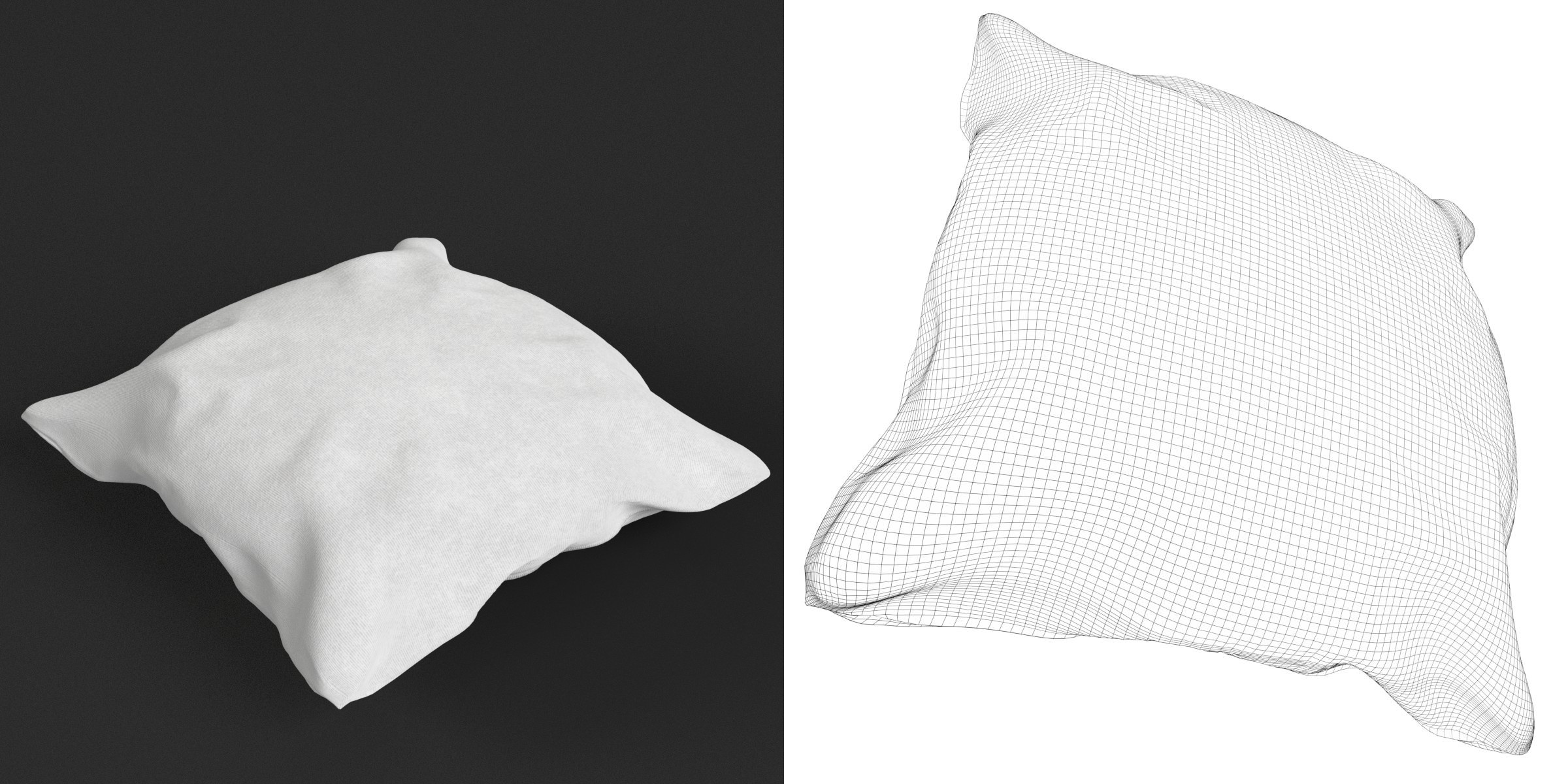 3D-Modell - Kleines Kissen