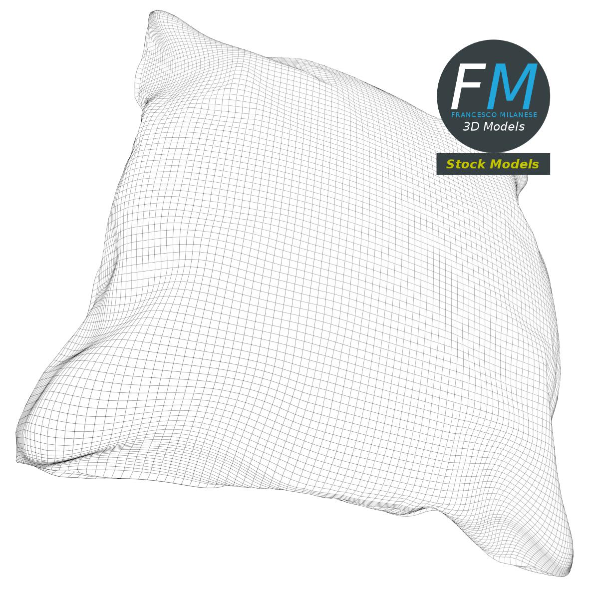 3D-Modell - Kleines Kissen - 07