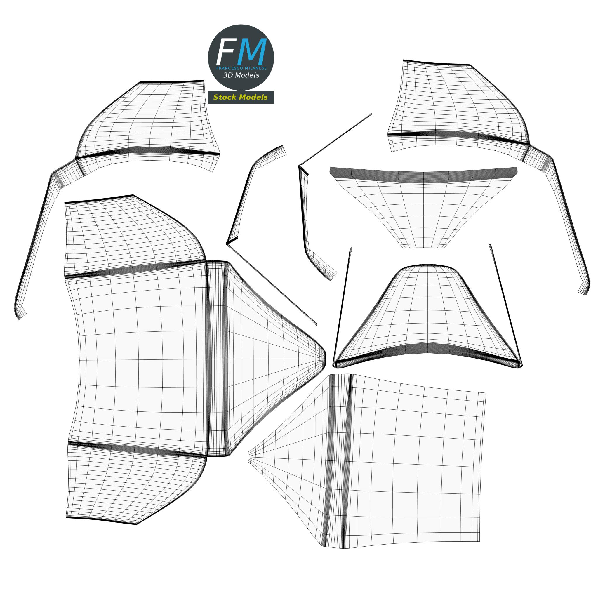 3D-Modell - Kleiner offener Briefumschlag - 11 3D-Modell - Kleiner offener Briefumschlag - 11