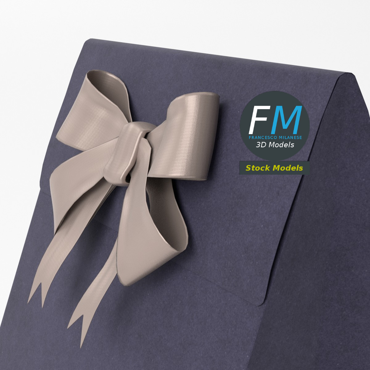 3D-Modell - Kleine Geschenktüte aus Papier - 05