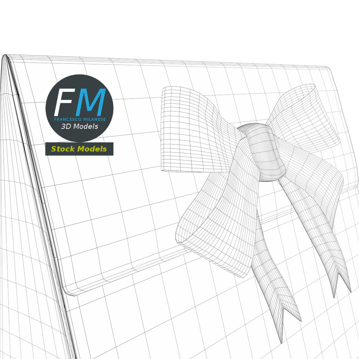 3D-Modell - Kleine Geschenktüte aus Papier - 08