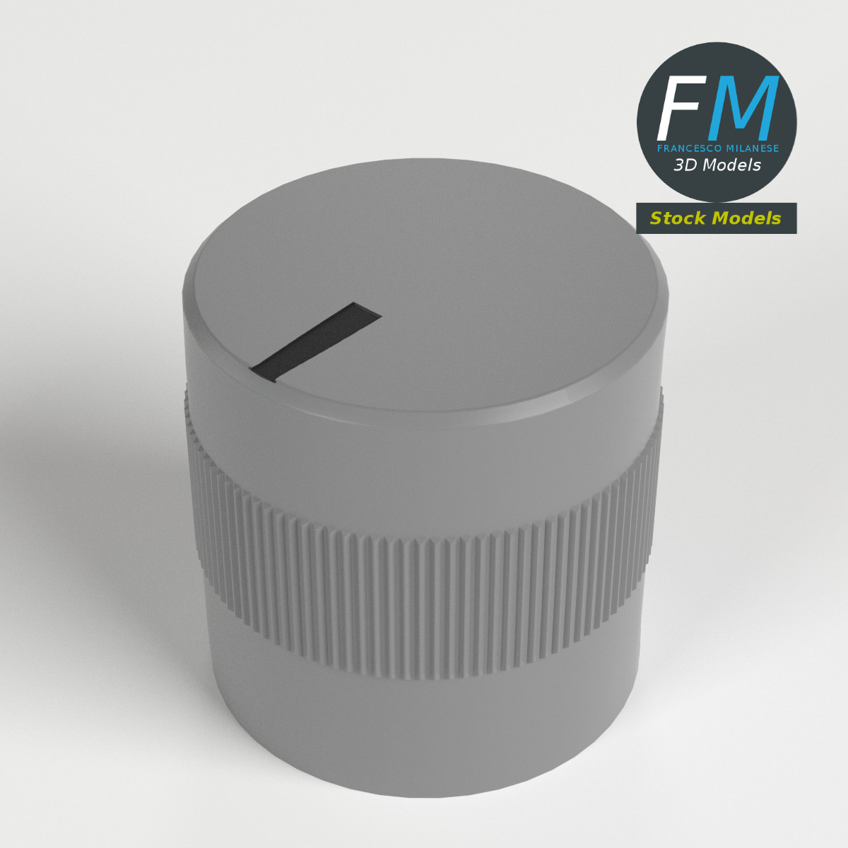 3D-Modell - Kleiner Drehknopf - 01