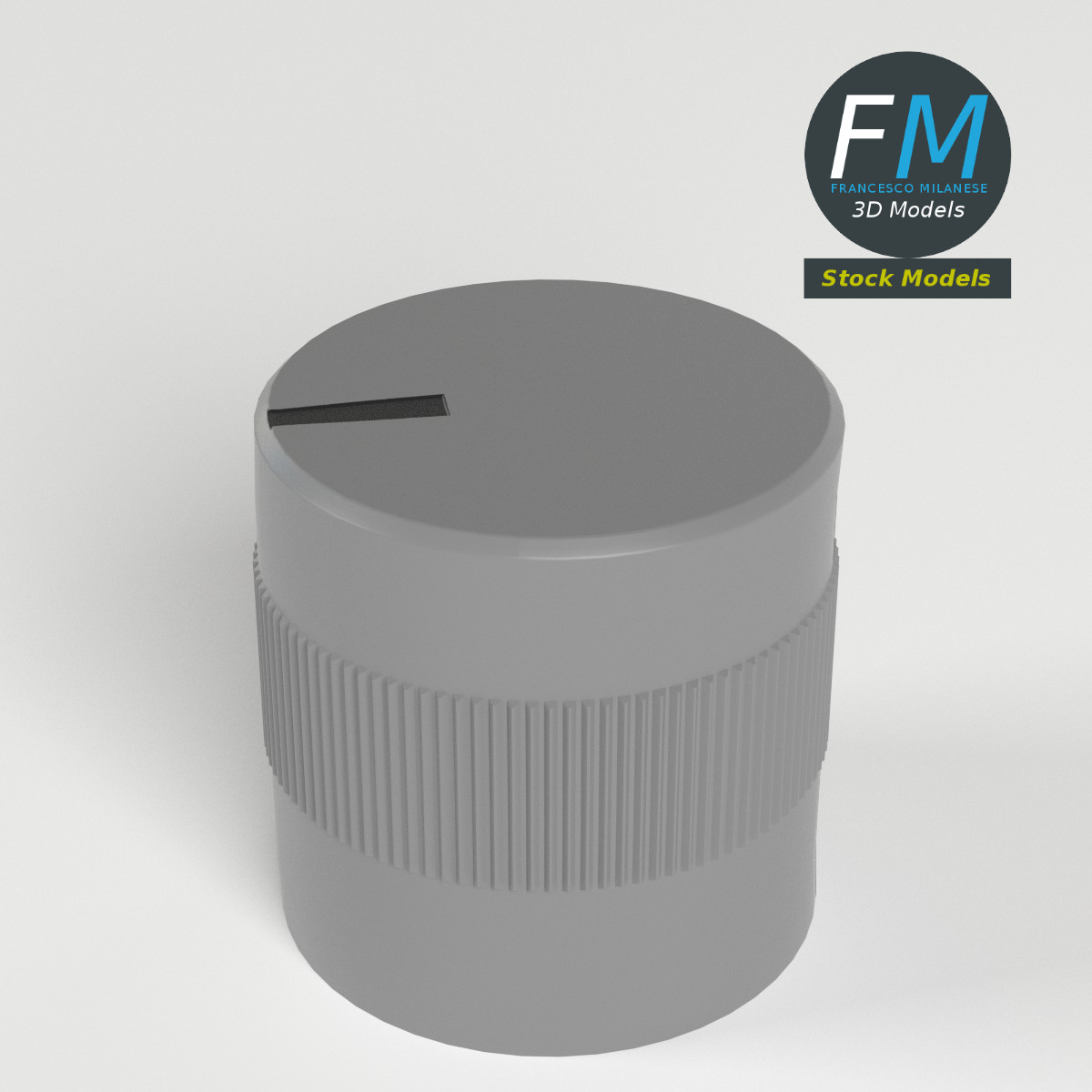 3D-Modell - Kleiner Drehknopf - 02