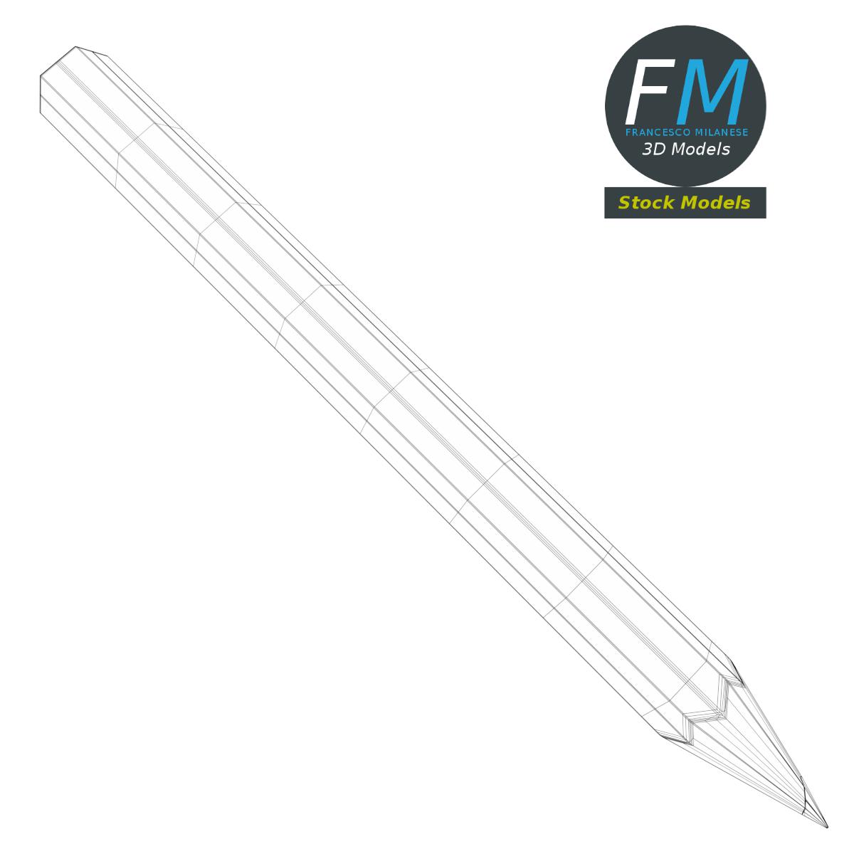 3D-Modell - Kleiner Bleistift - 07