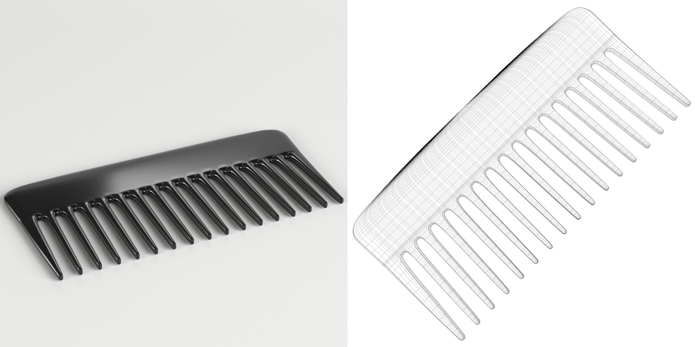 3D-Modell - Kleiner Breitzahnkamm