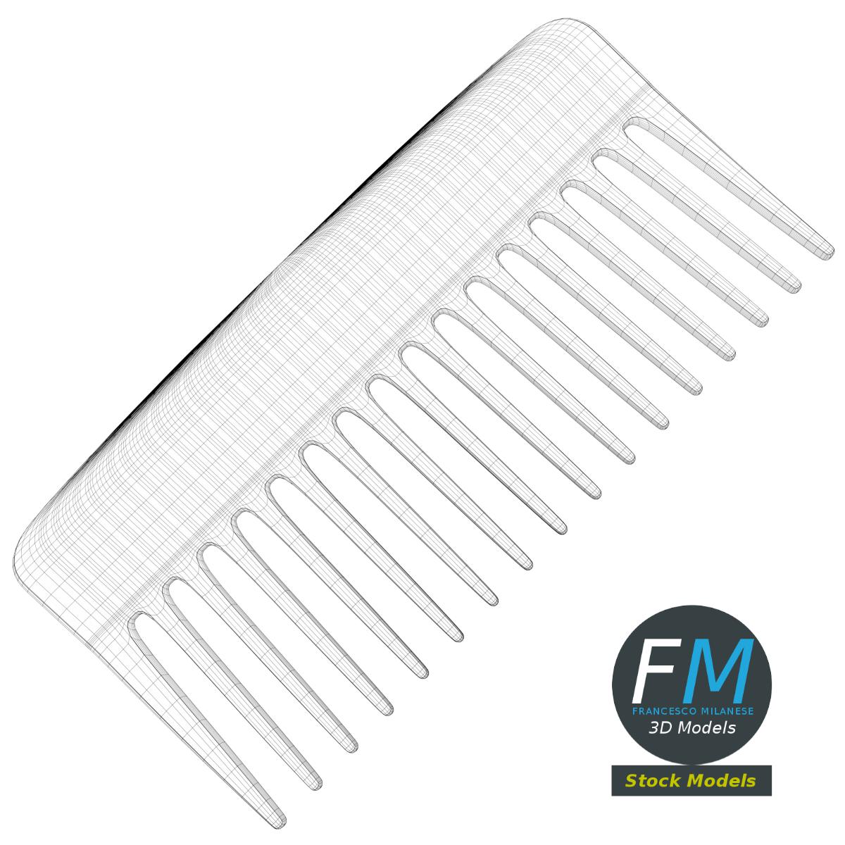 3D-Modell - Kleiner Breitzahnkamm - 07