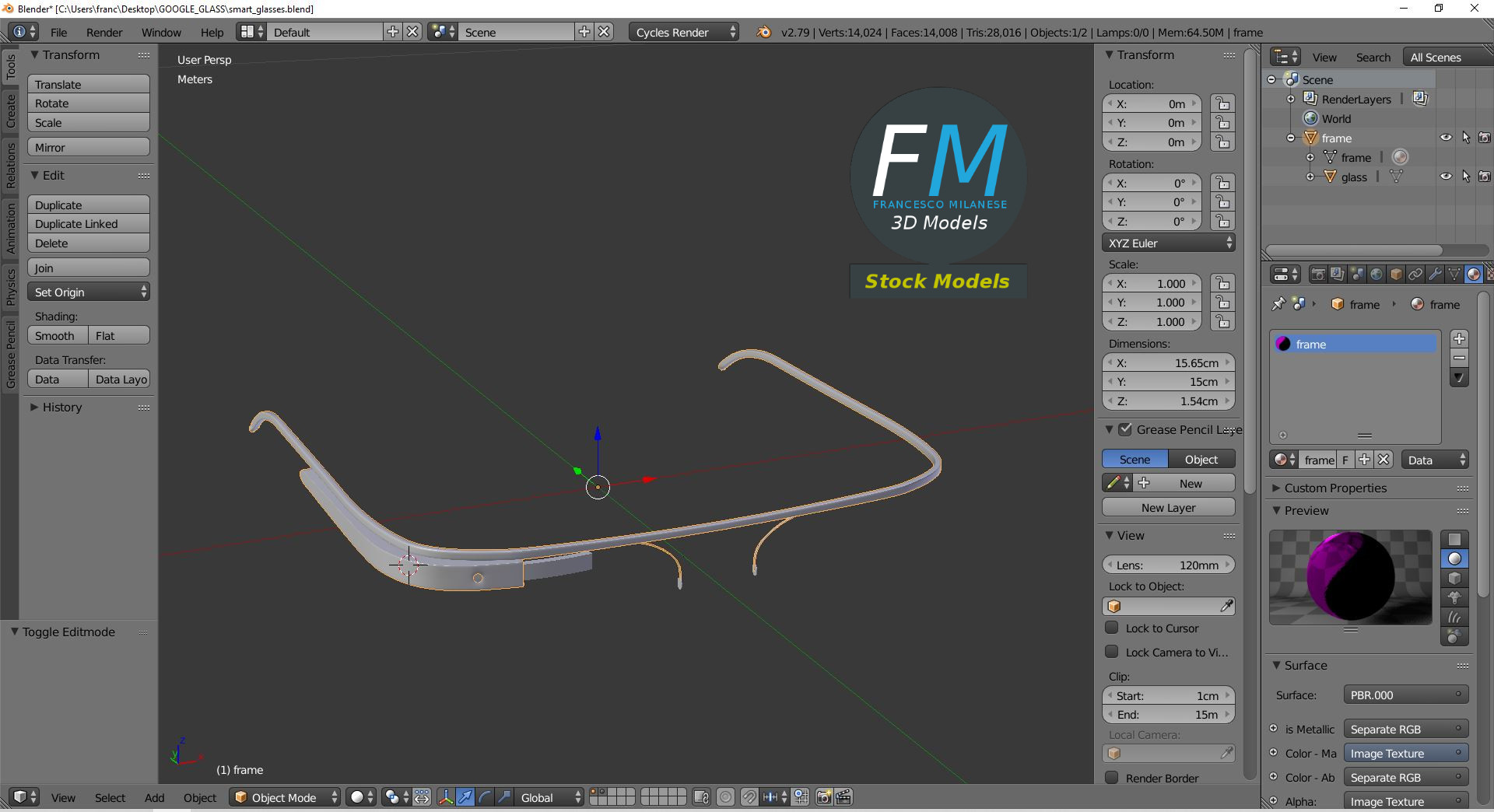3D-Modell - Smart Glasses - 09
