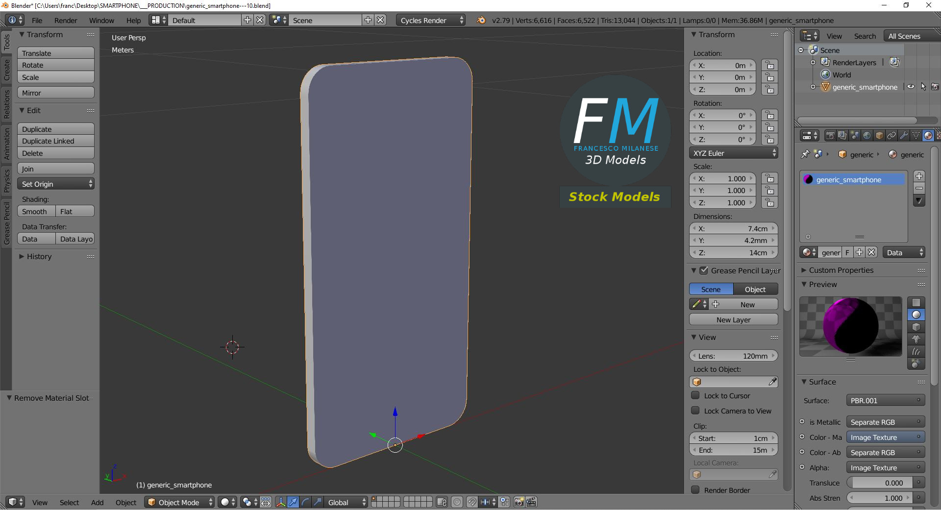 3D-Modell - Smartphone - 09