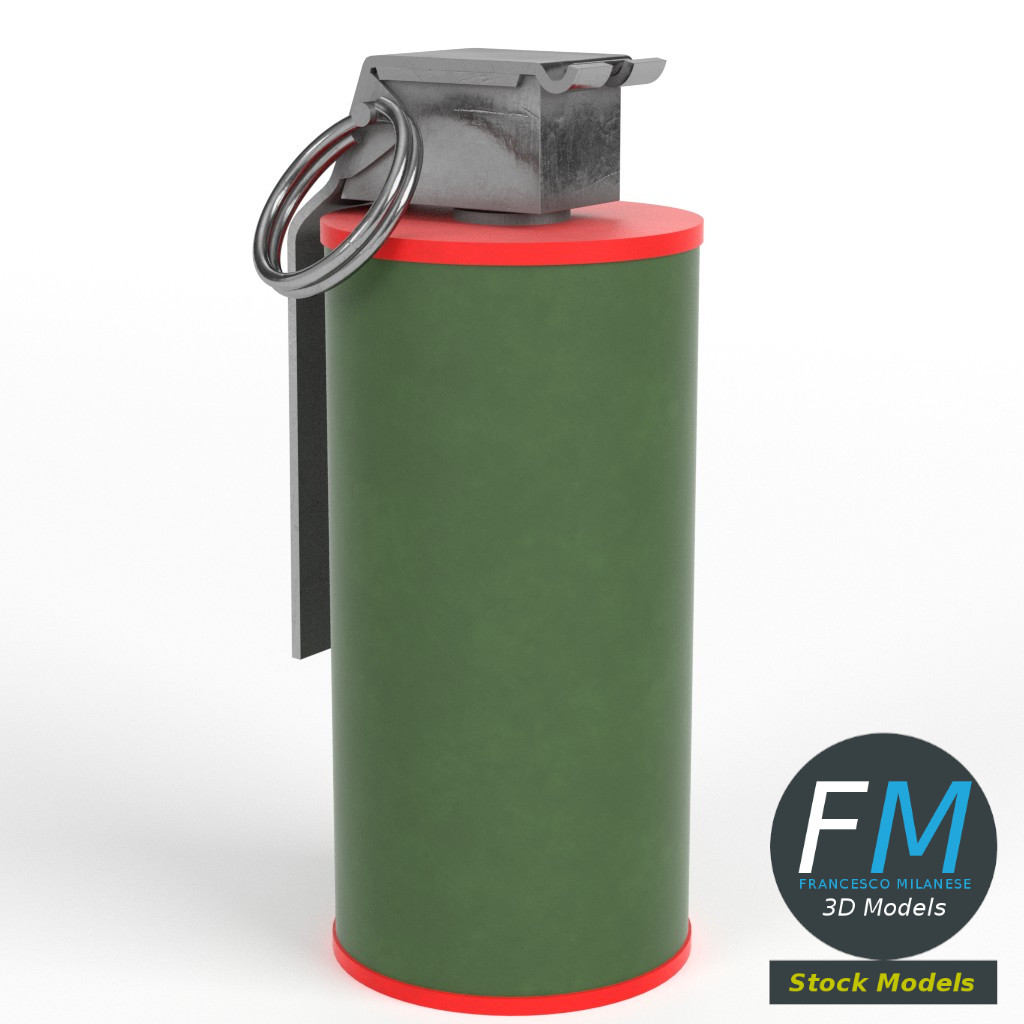 3D-Modell - Rauchgranate - 01