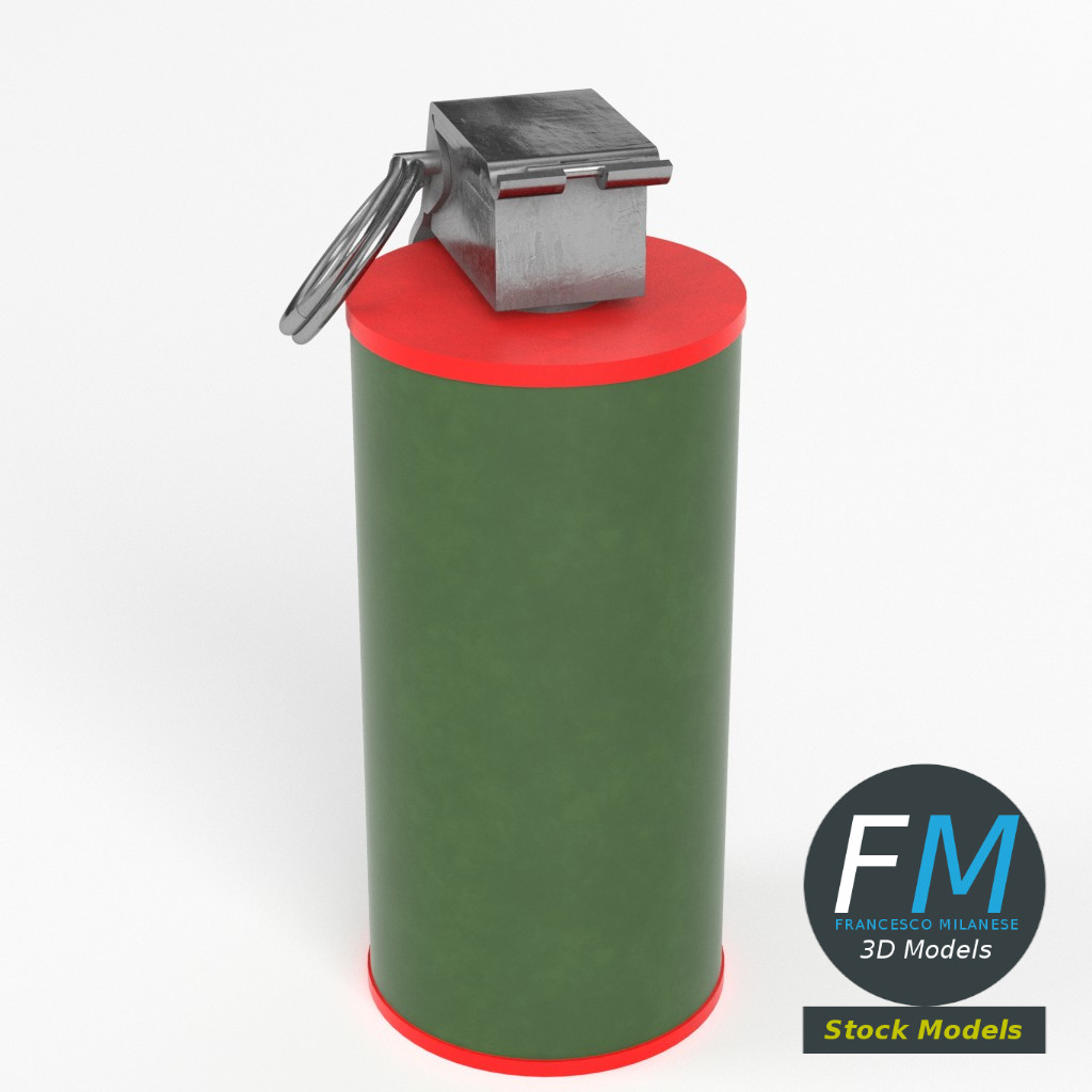 3D-Modell - Rauchgranate - 02
