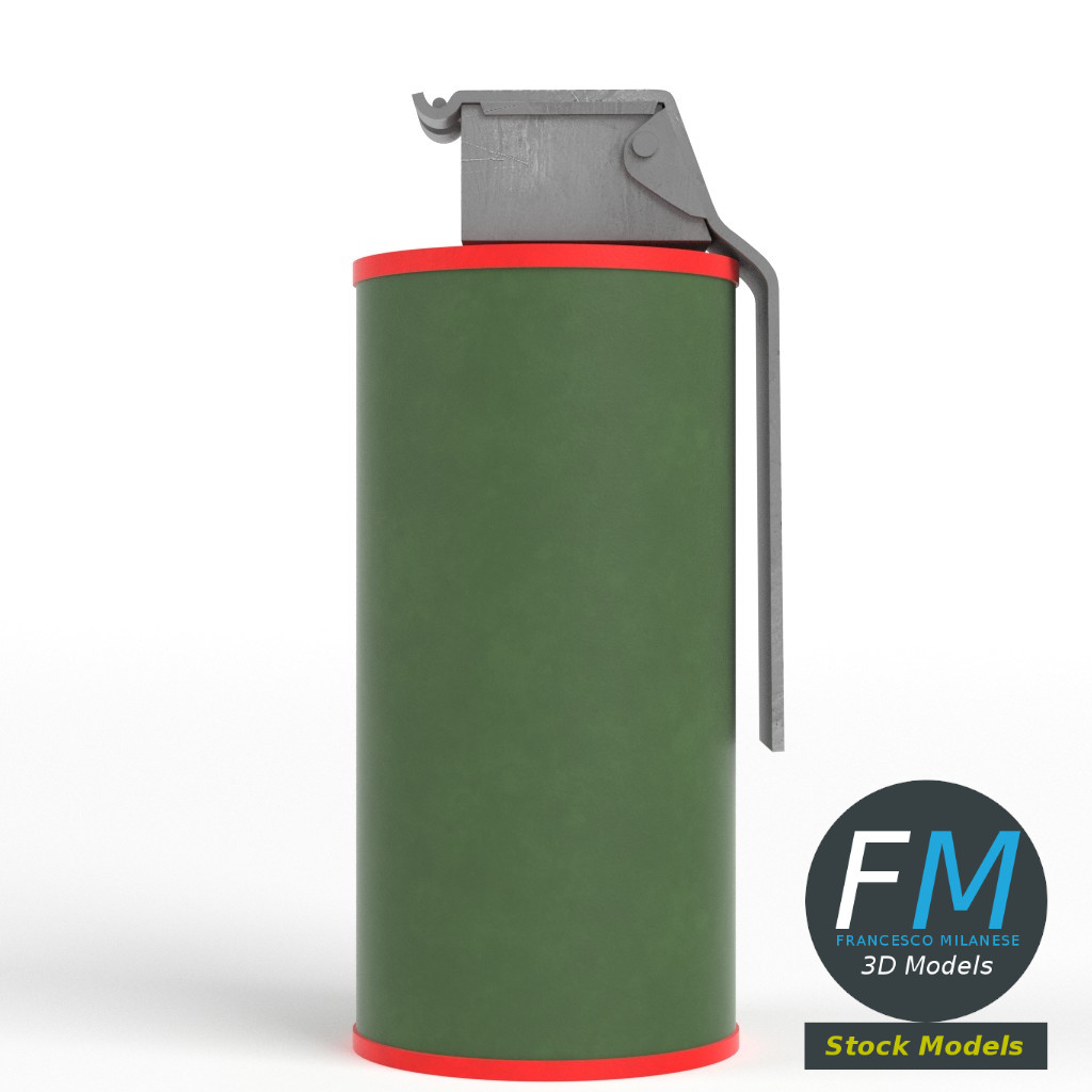3D-Modell - Rauchgranate - 04