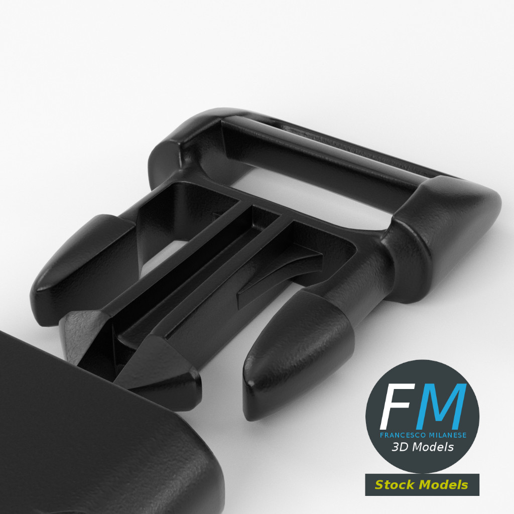 3D-Modell - Steckschnalle - 05