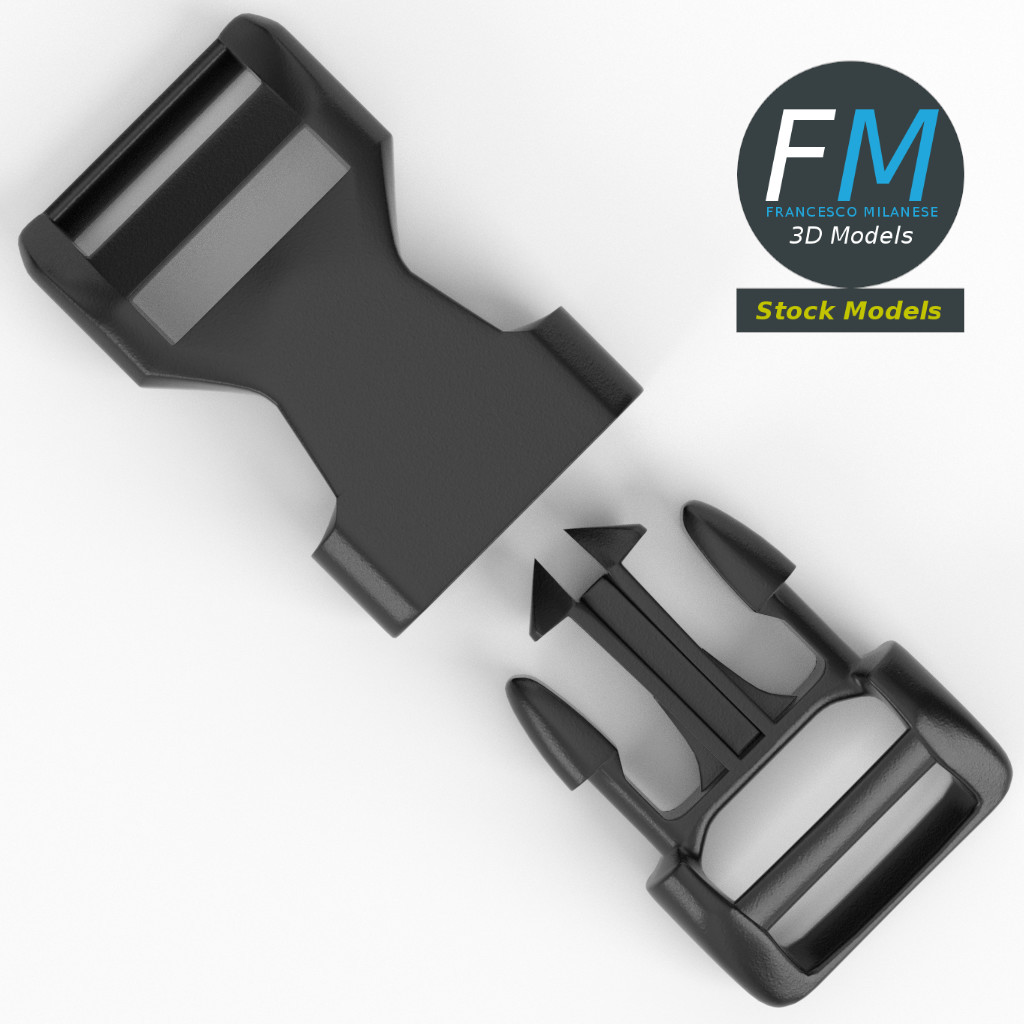 3D-Modell - Steckschnalle - 06