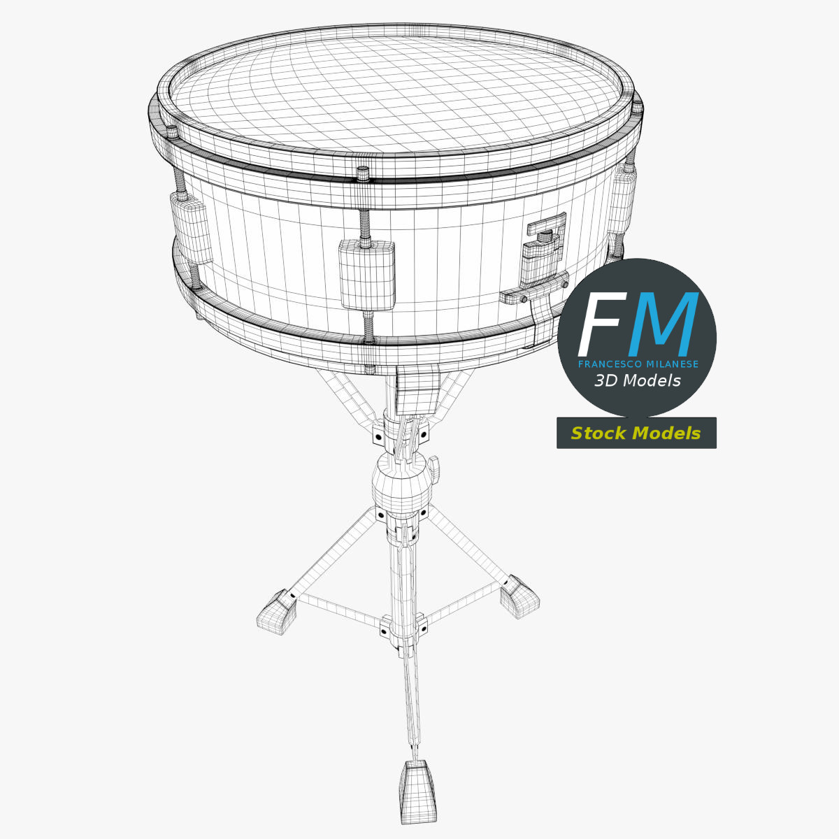 3D-Modell - Snaredrum - 07