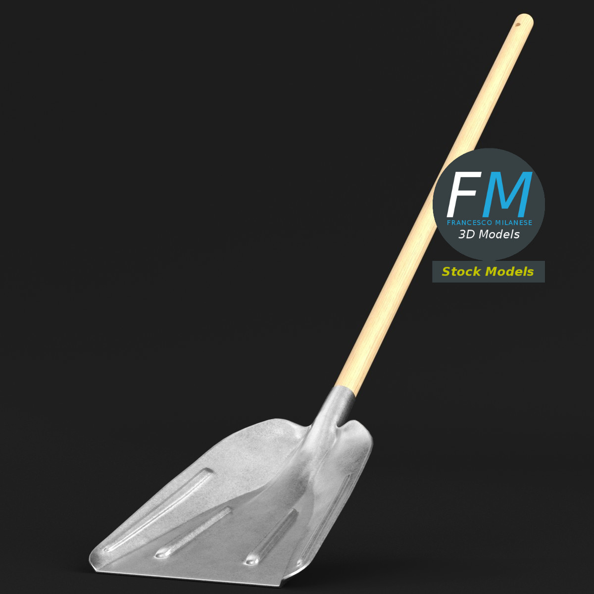 3D-Modell - Schneeschaufel - 01