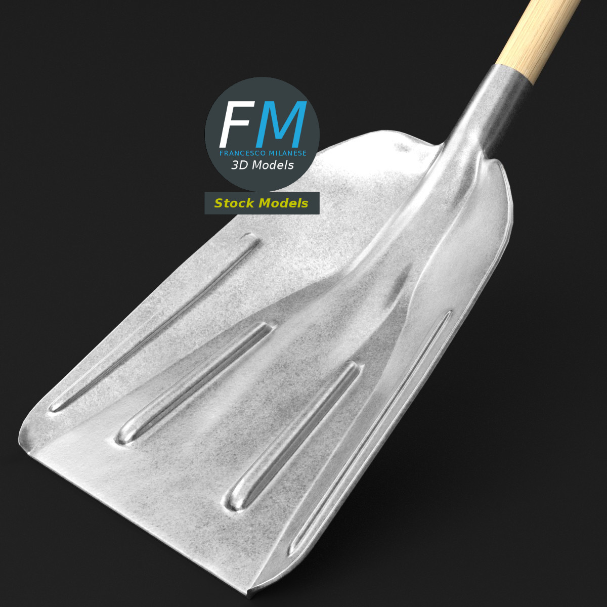3D-Modell - Schneeschaufel - 05