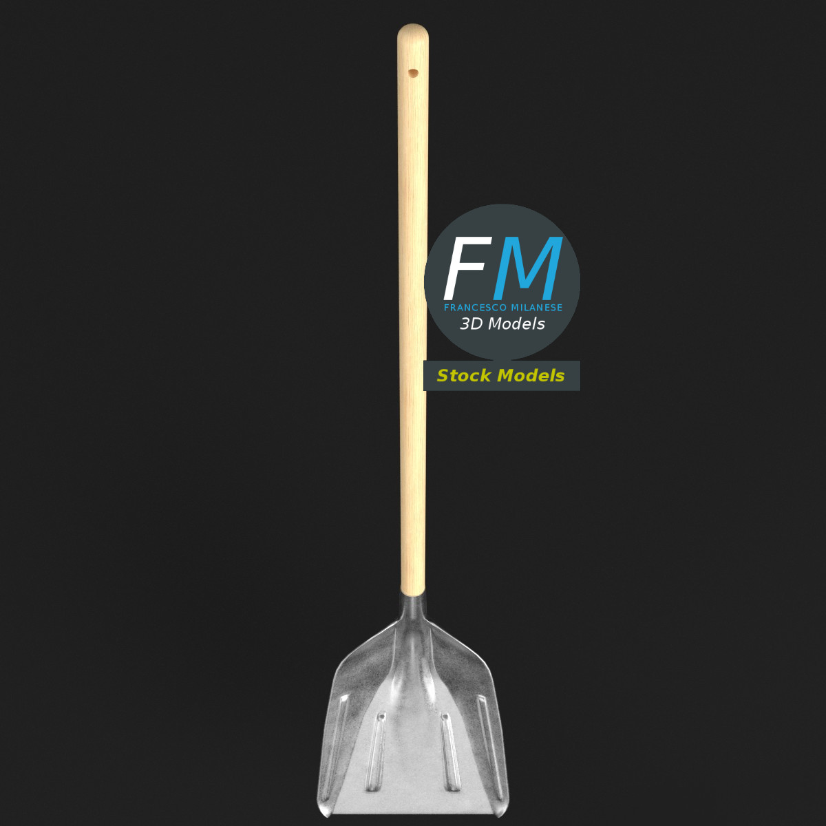 3D-Modell - Schneeschaufel - 06