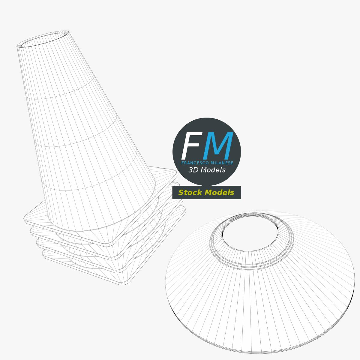 3D-Modell - Fußball-Trainingskegel - 07