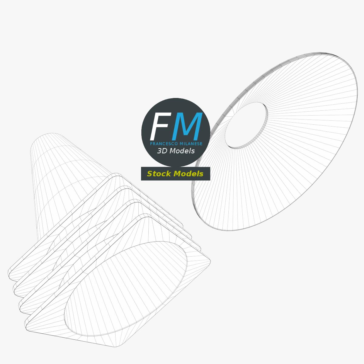3D-Modell - Fußball-Trainingskegel - 08