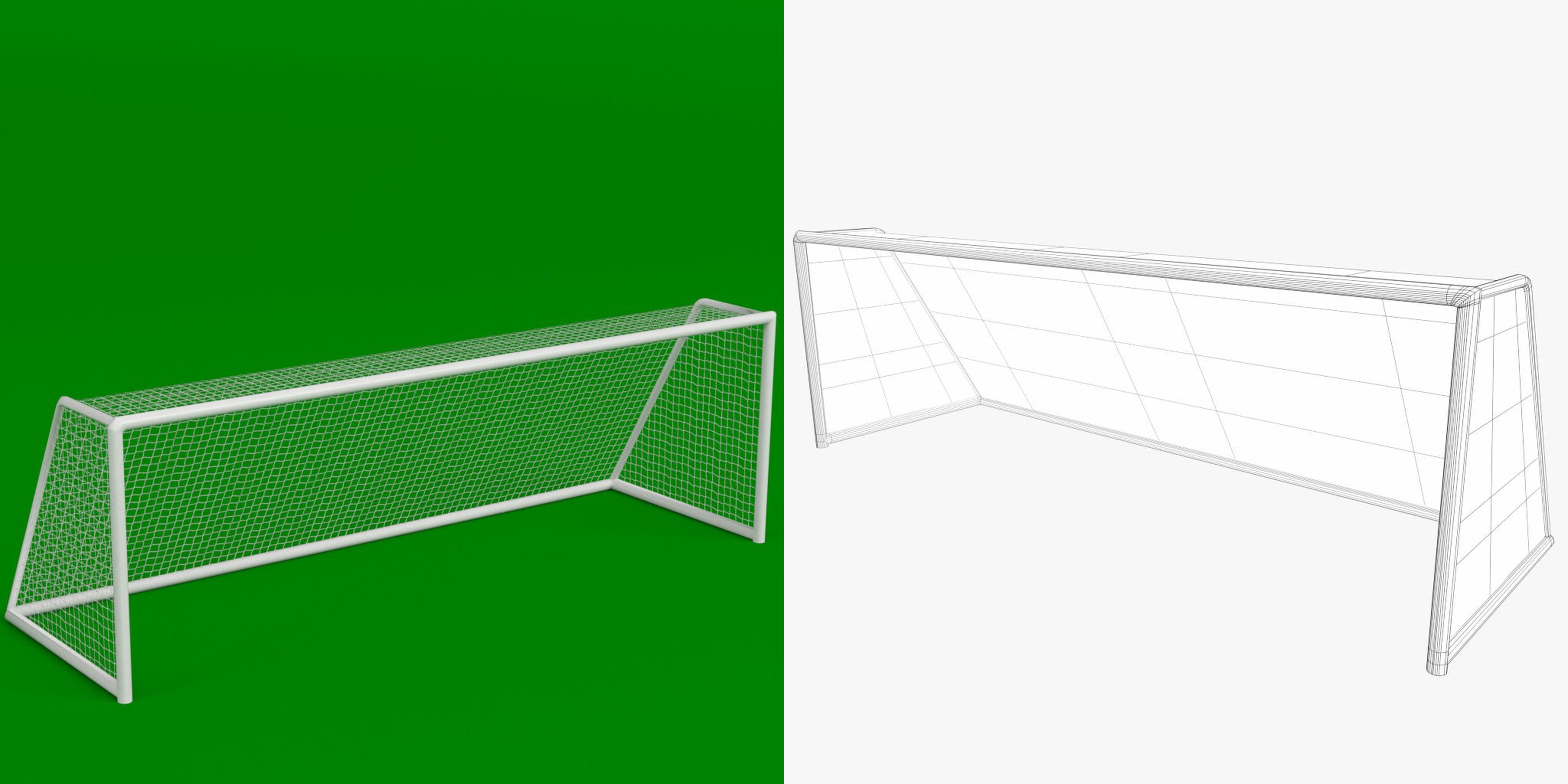 3D-Modell - Fußballtor
