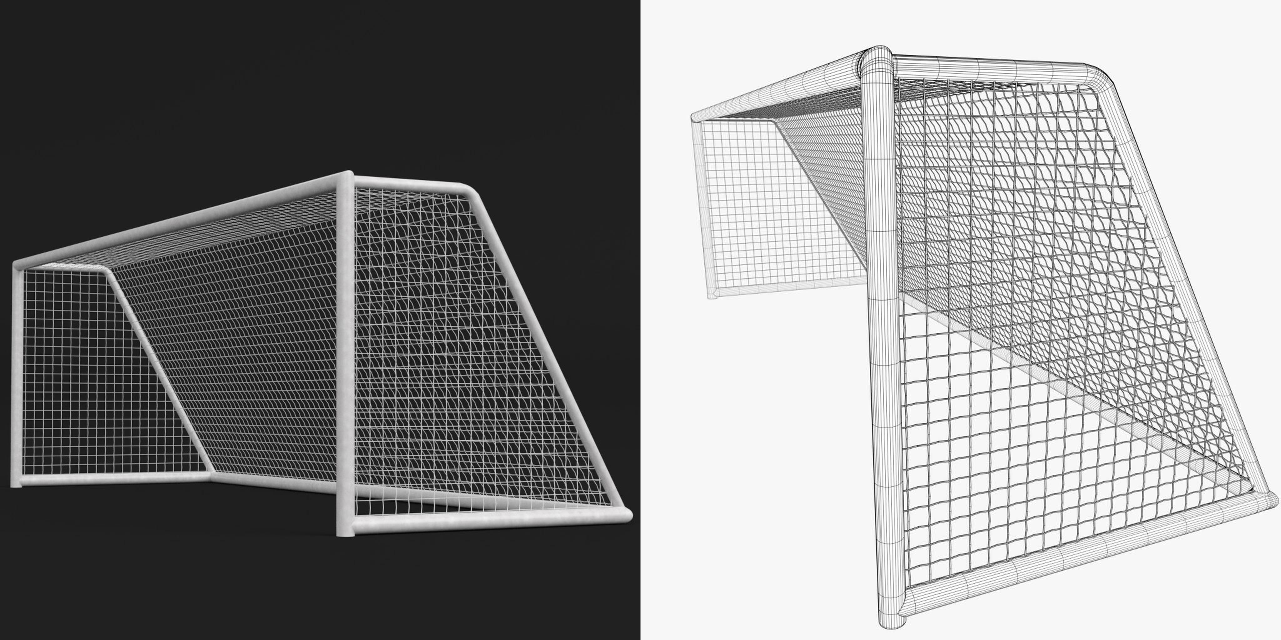 3D-Modell - Fußballtor