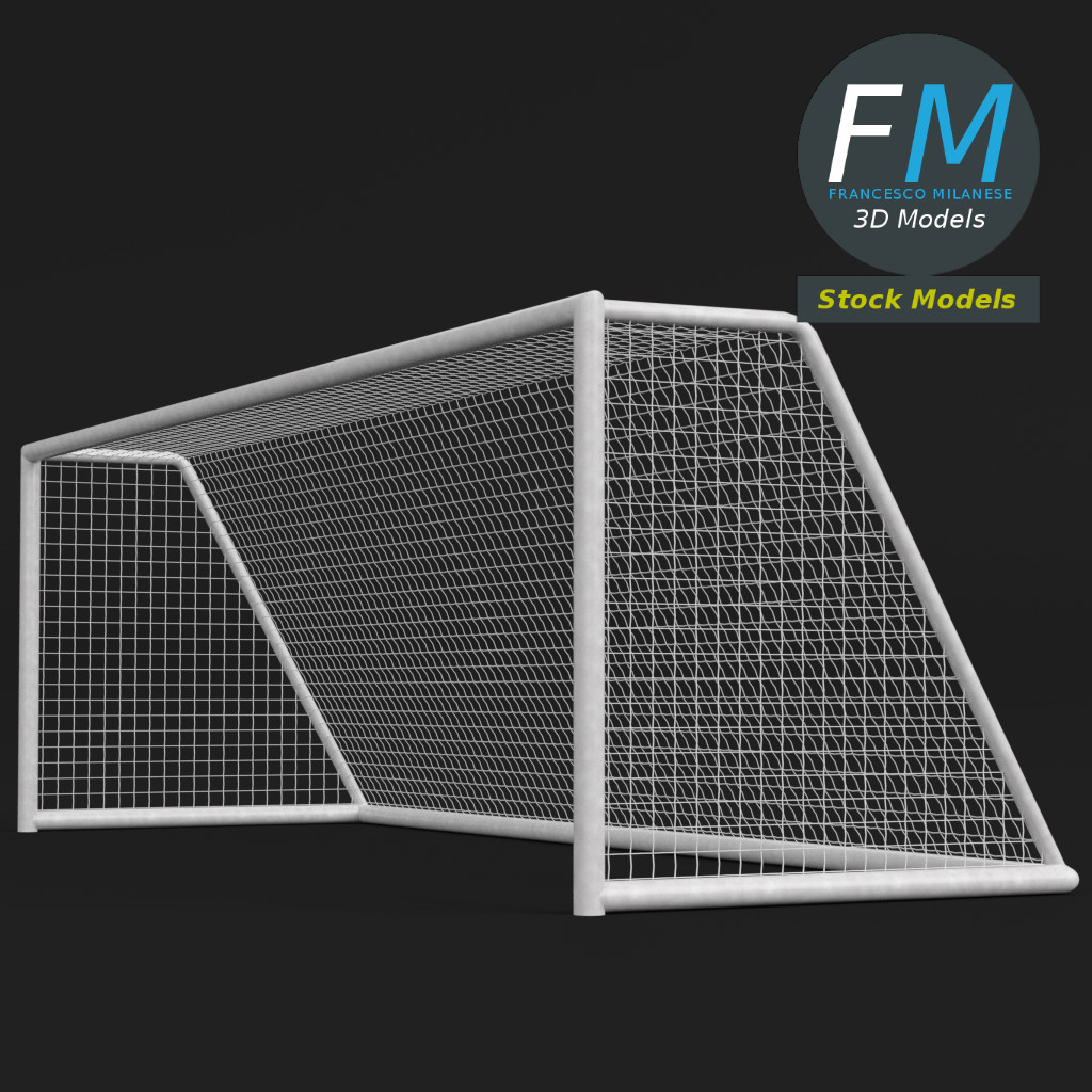 3D-Modell - Fußballtor - 01