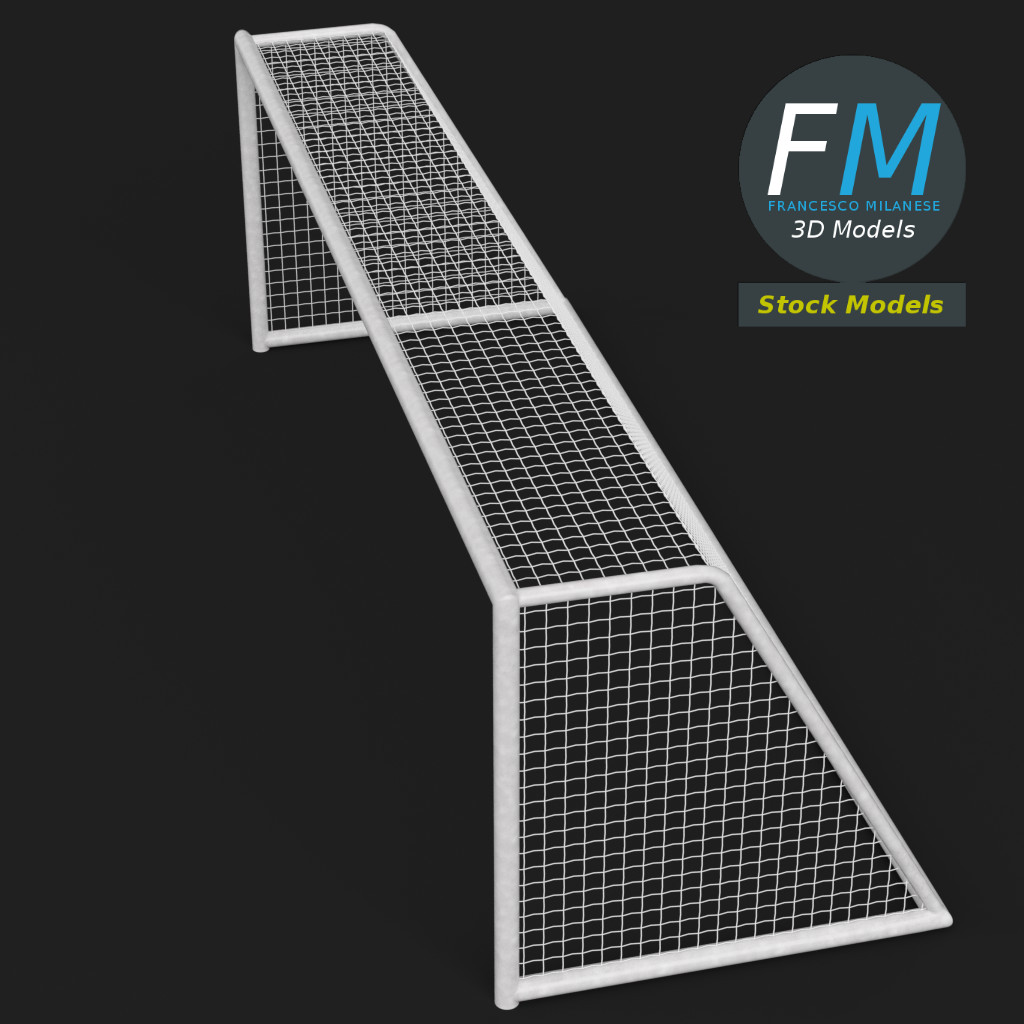 3D-Modell - Fußballtor - 02