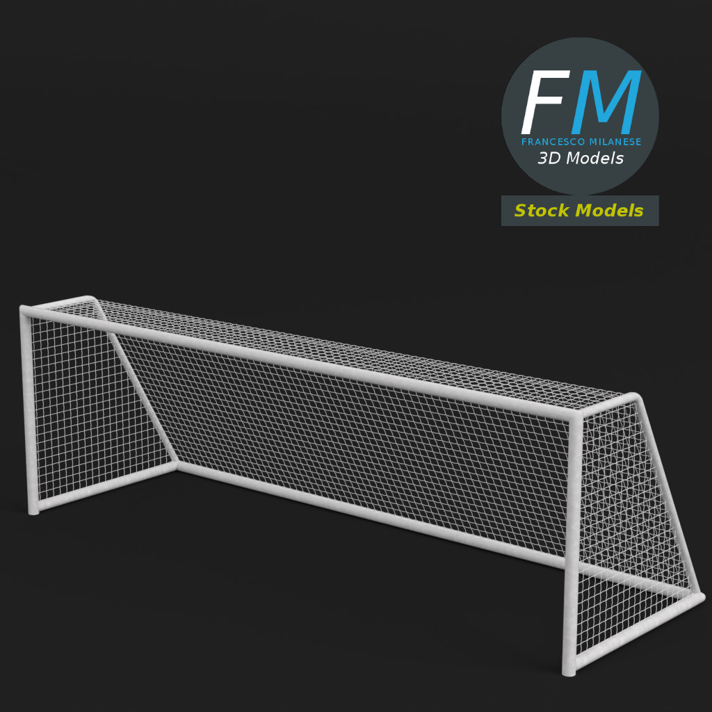 3D-Modell - Fußballtor - 03