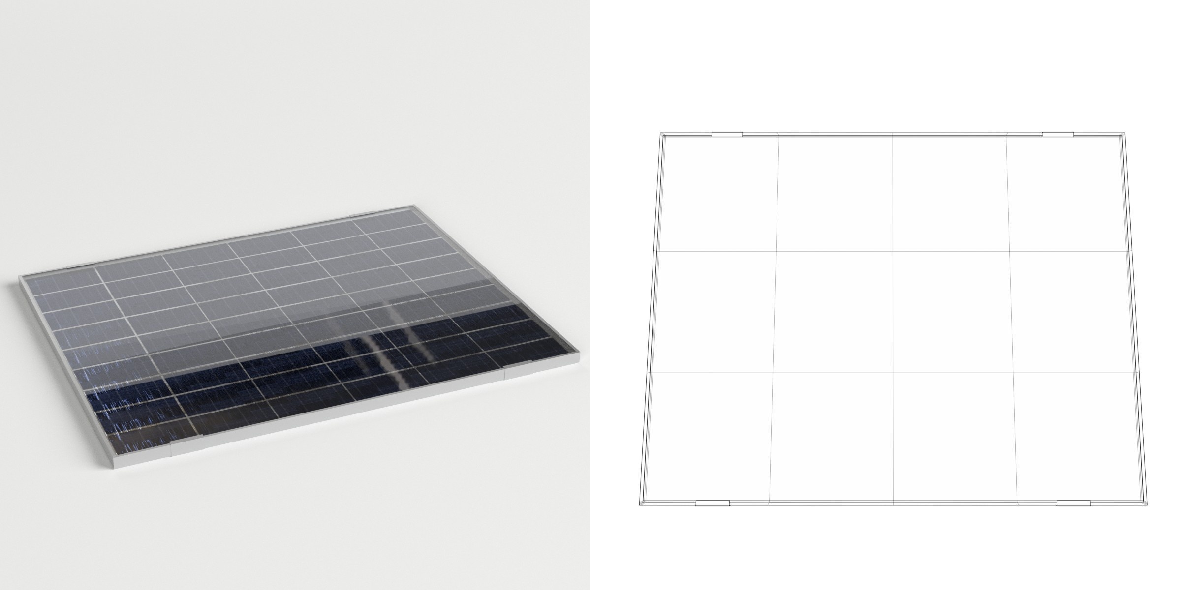 3D-Modell - Solarmodul