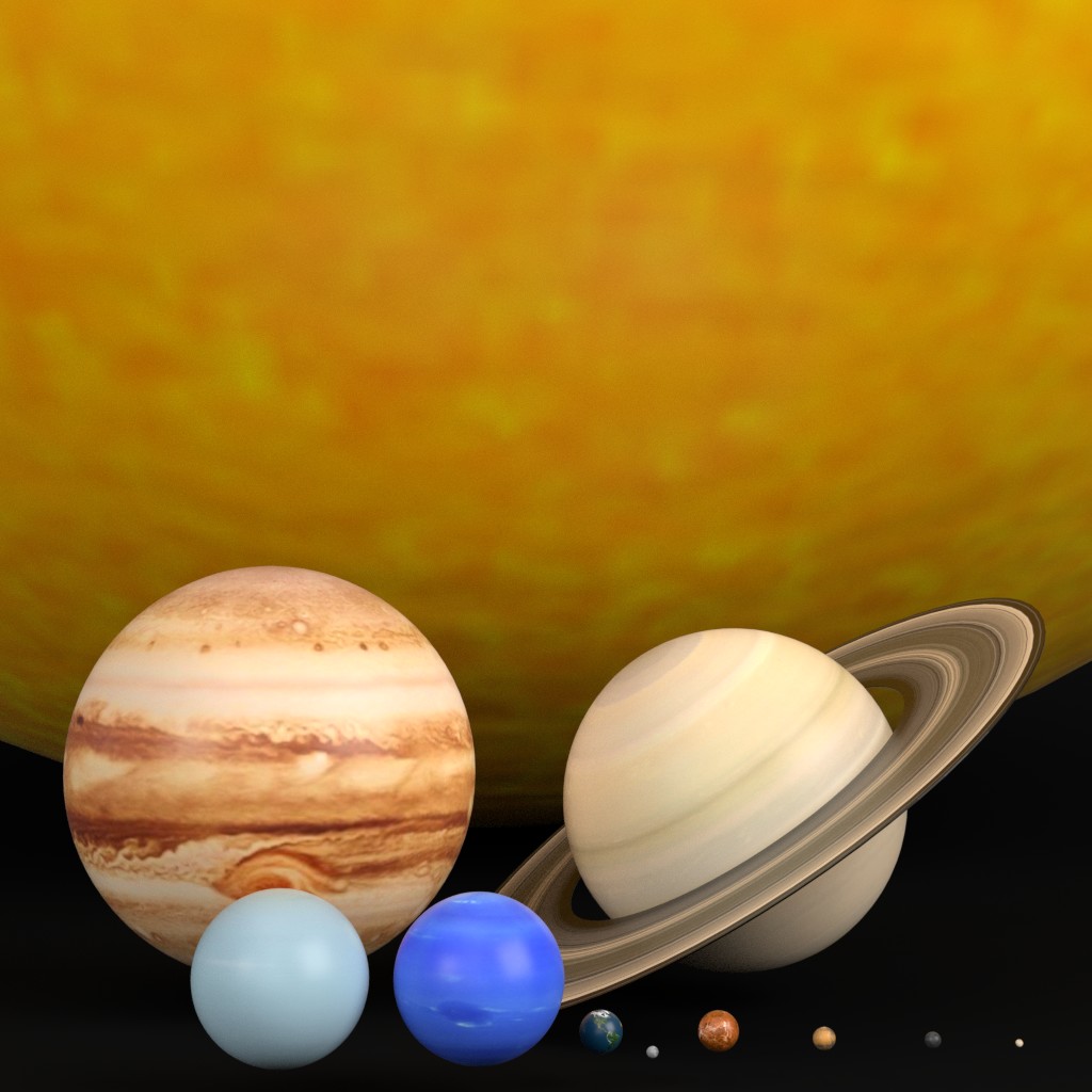 3D-Modell - Sonnensystem - 01