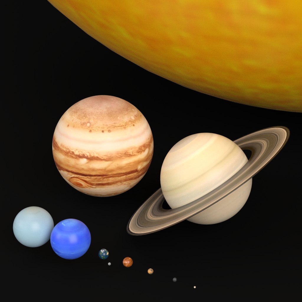 3D-Modell - Sonnensystem - 02