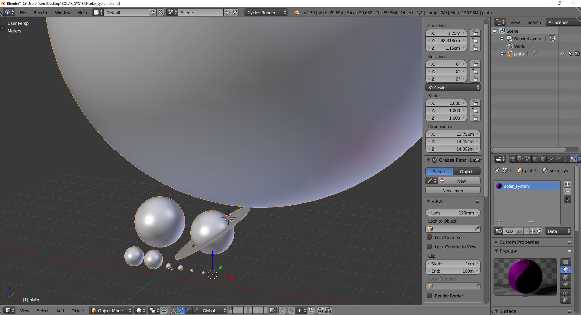 3D-Modell - Sonnensystem - 09