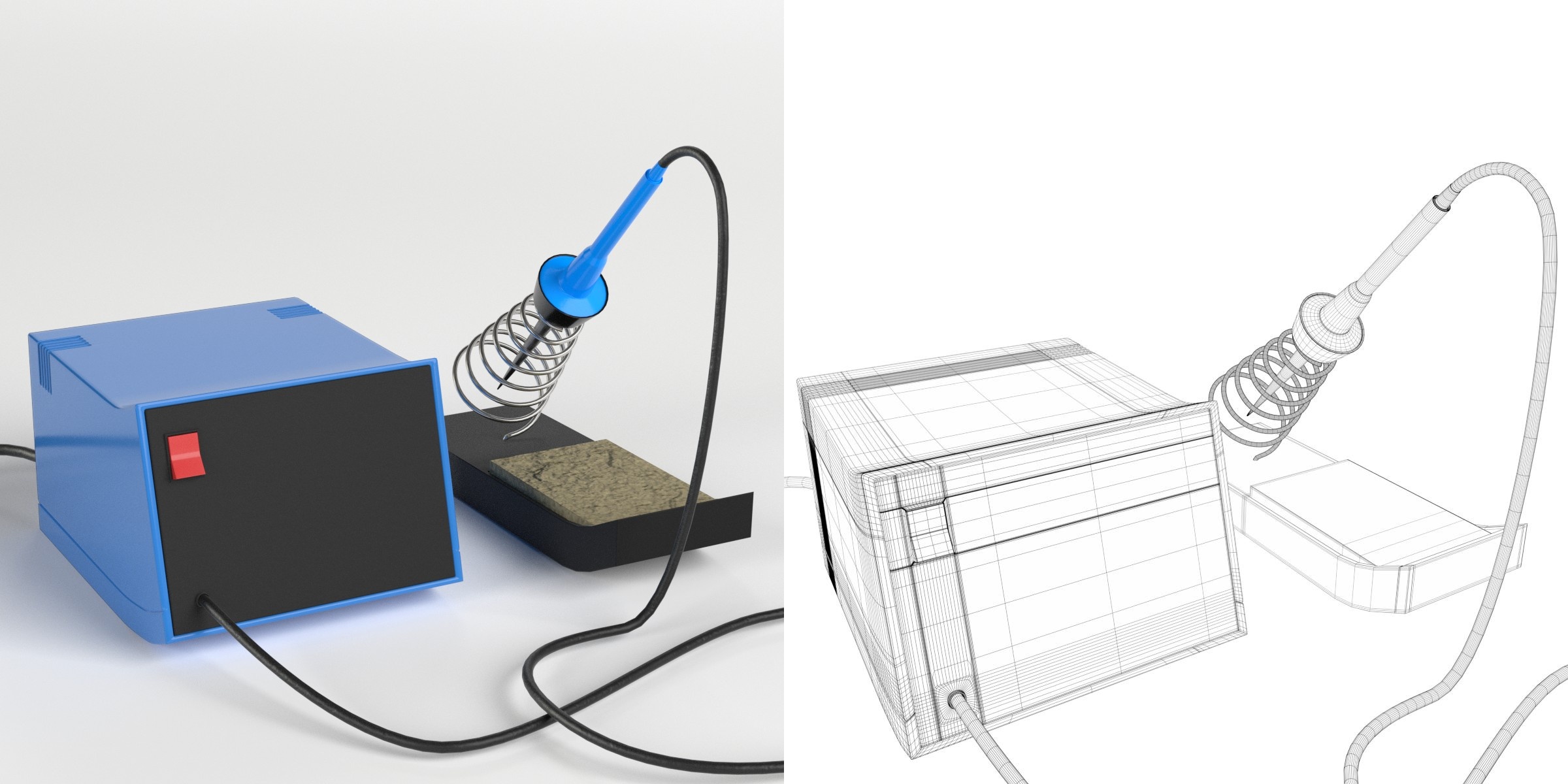 3D-Modell - Lötstation