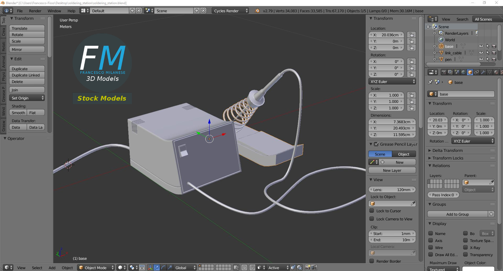 3D-Modell - Lötstation - 09