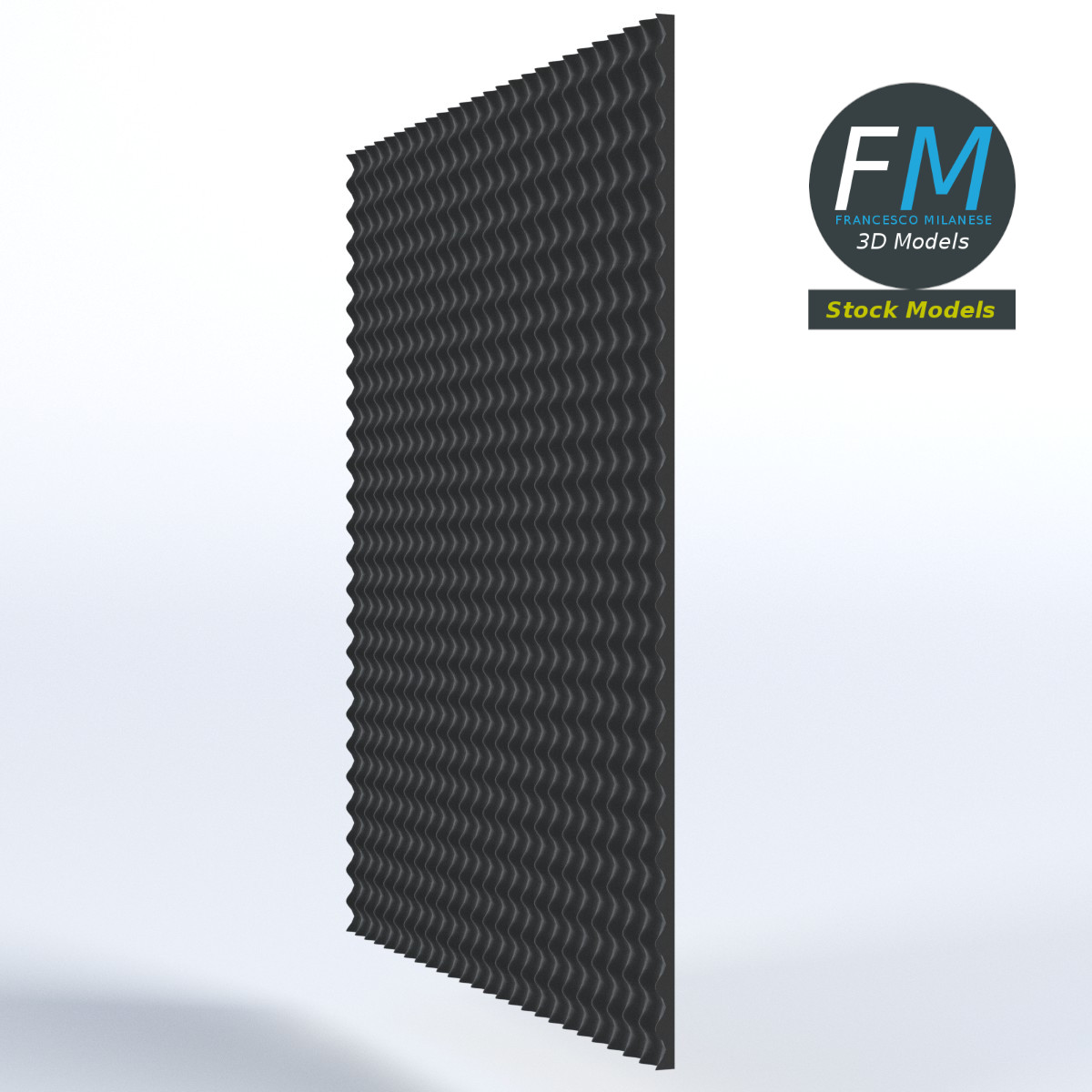 3D-Modell - Schallschutzplatte - 03