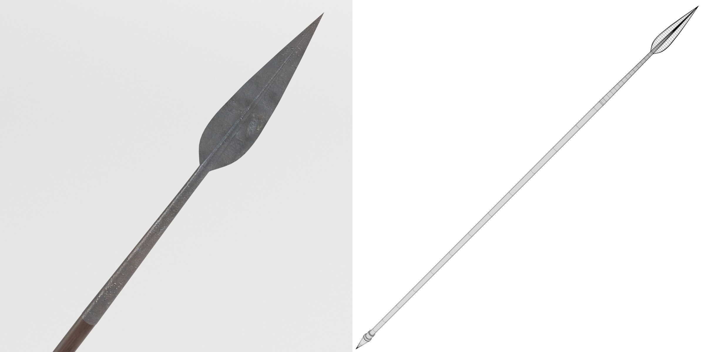 3D-Modell - Spartanischer Speer