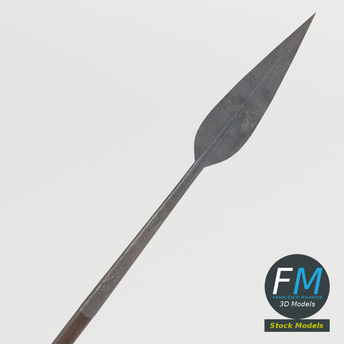 3D-Modell - Spartanischer Speer - 01