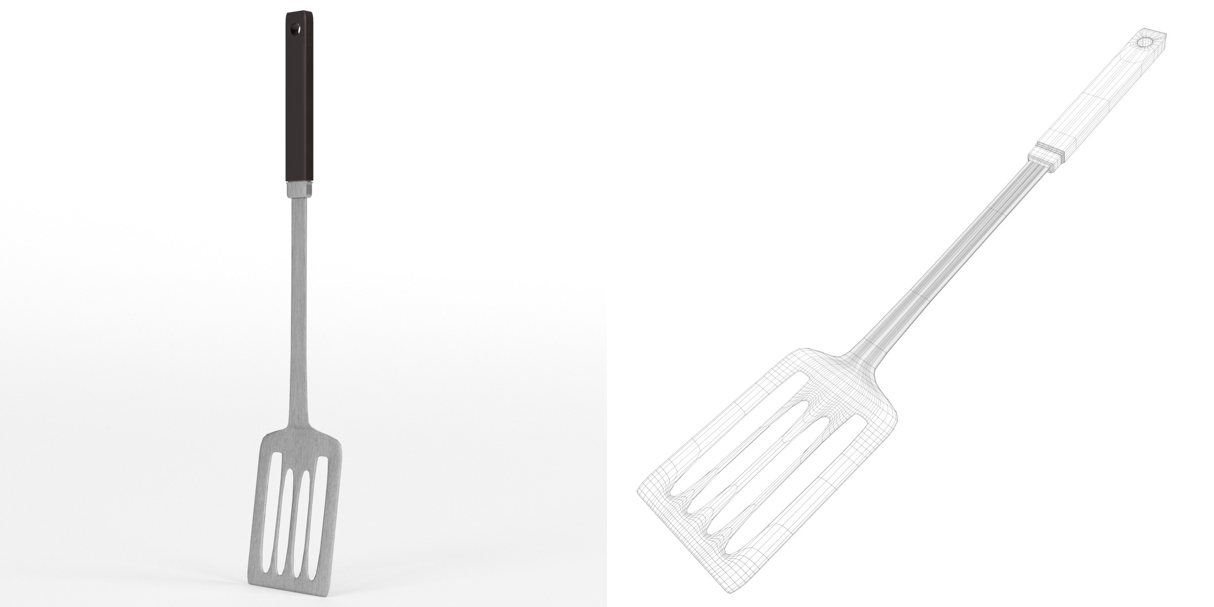 3D-Modell - Geschlitzter Küchenwender