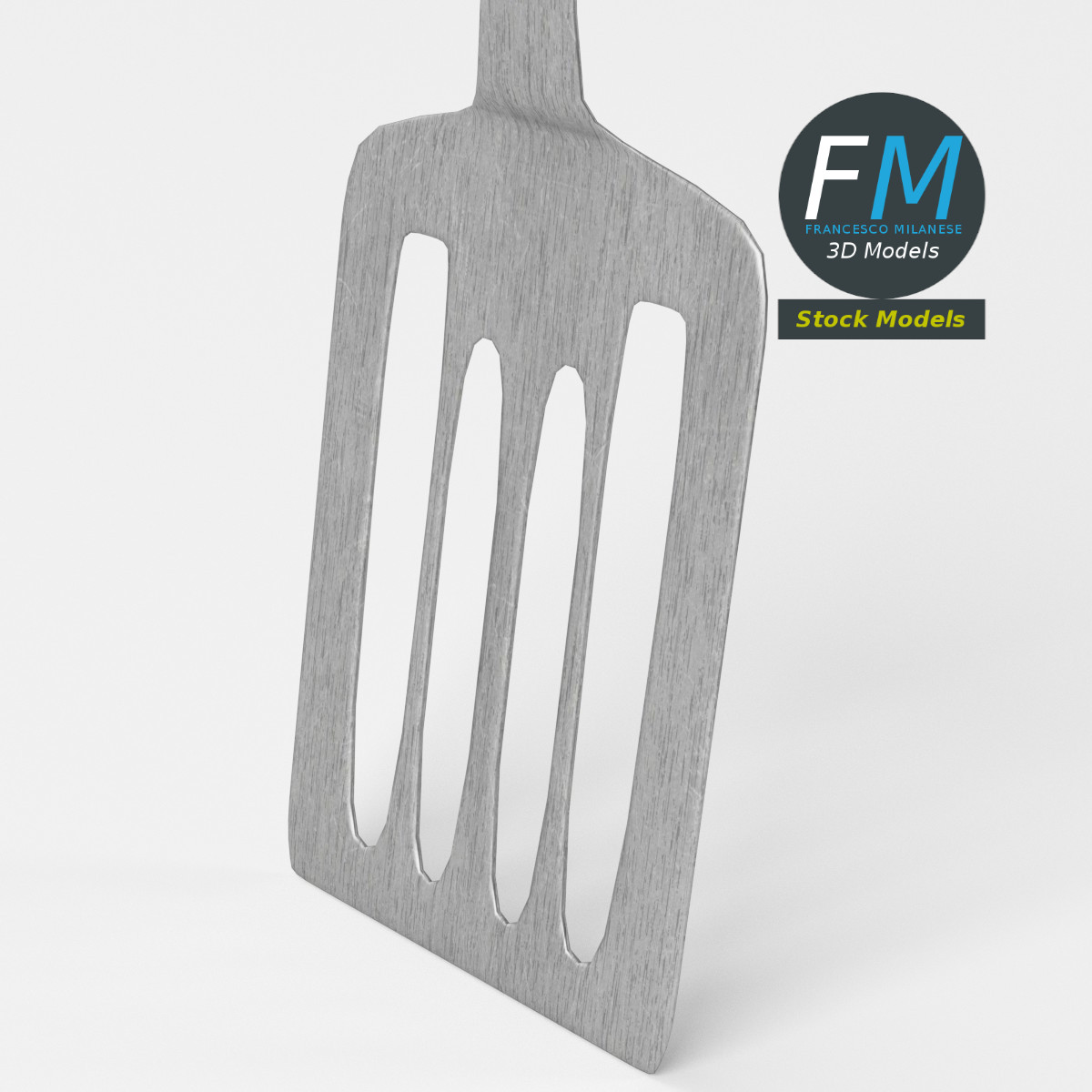 3D-Modell - Geschlitzter Küchenwender - 05