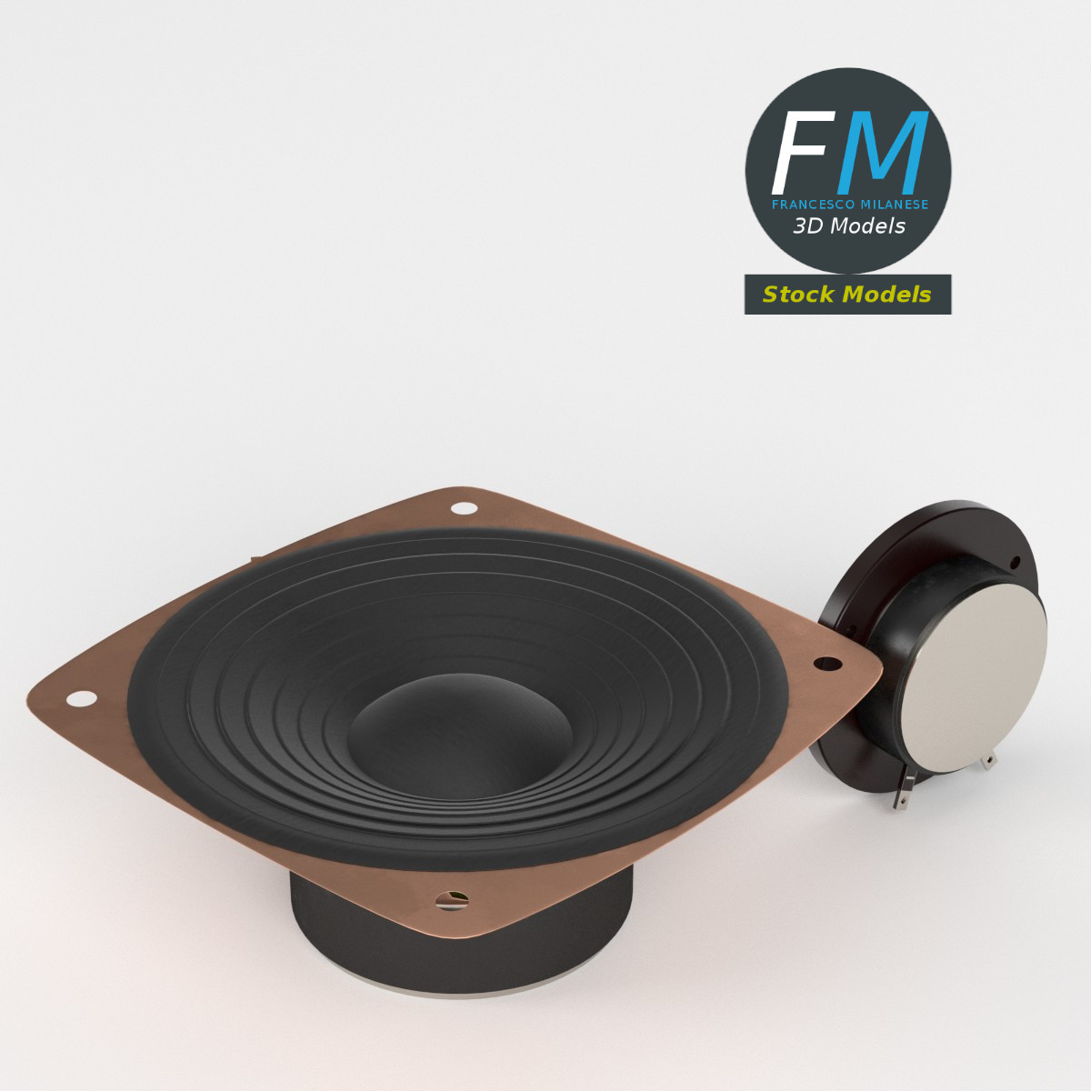 3D-Modell - Lautsprecher-Set - 02